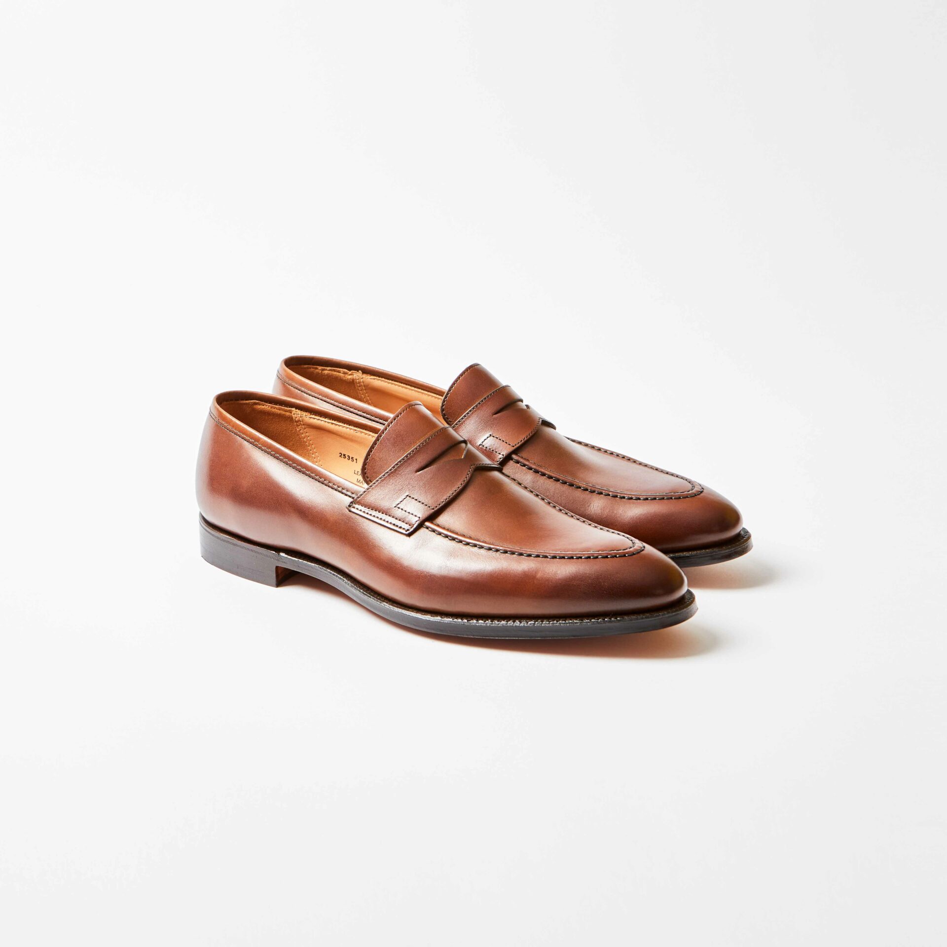 Sydney Dark Brown Burnished Calf Penny Loafer