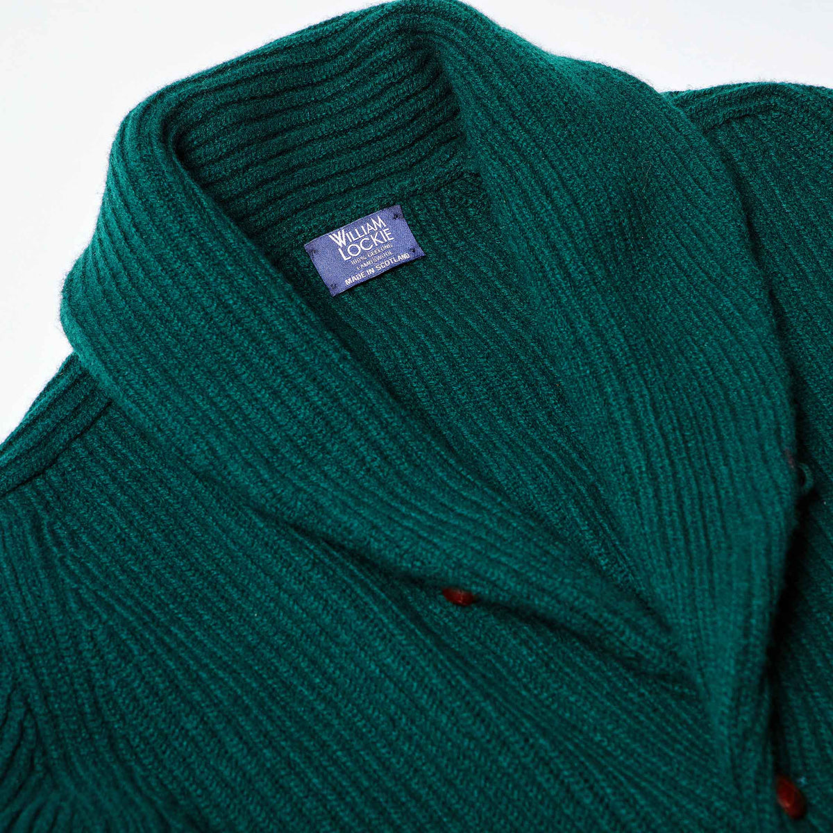 The Shawl Collar Cardigan in Forest Green