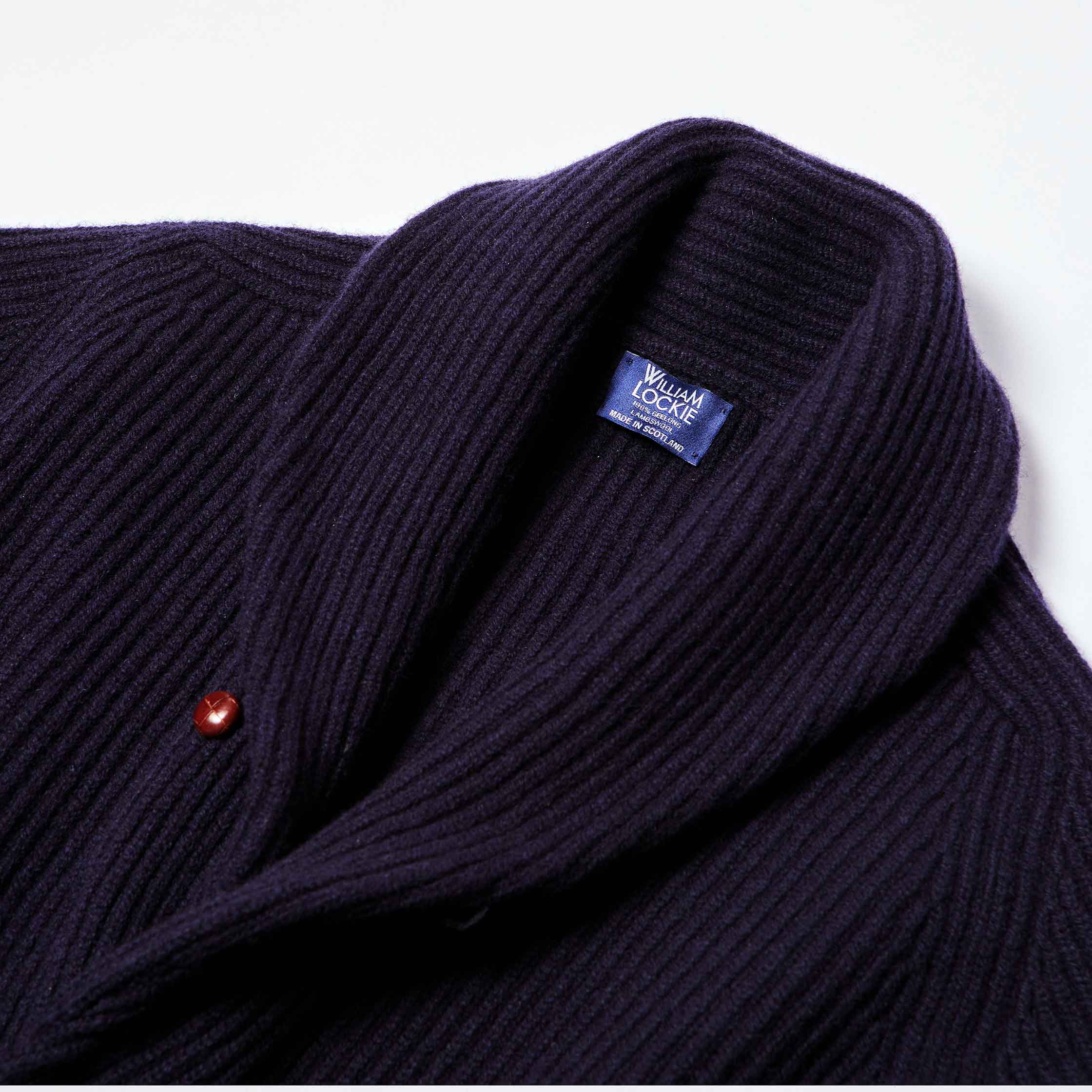 The Shawl Collar Cardigan in Navy