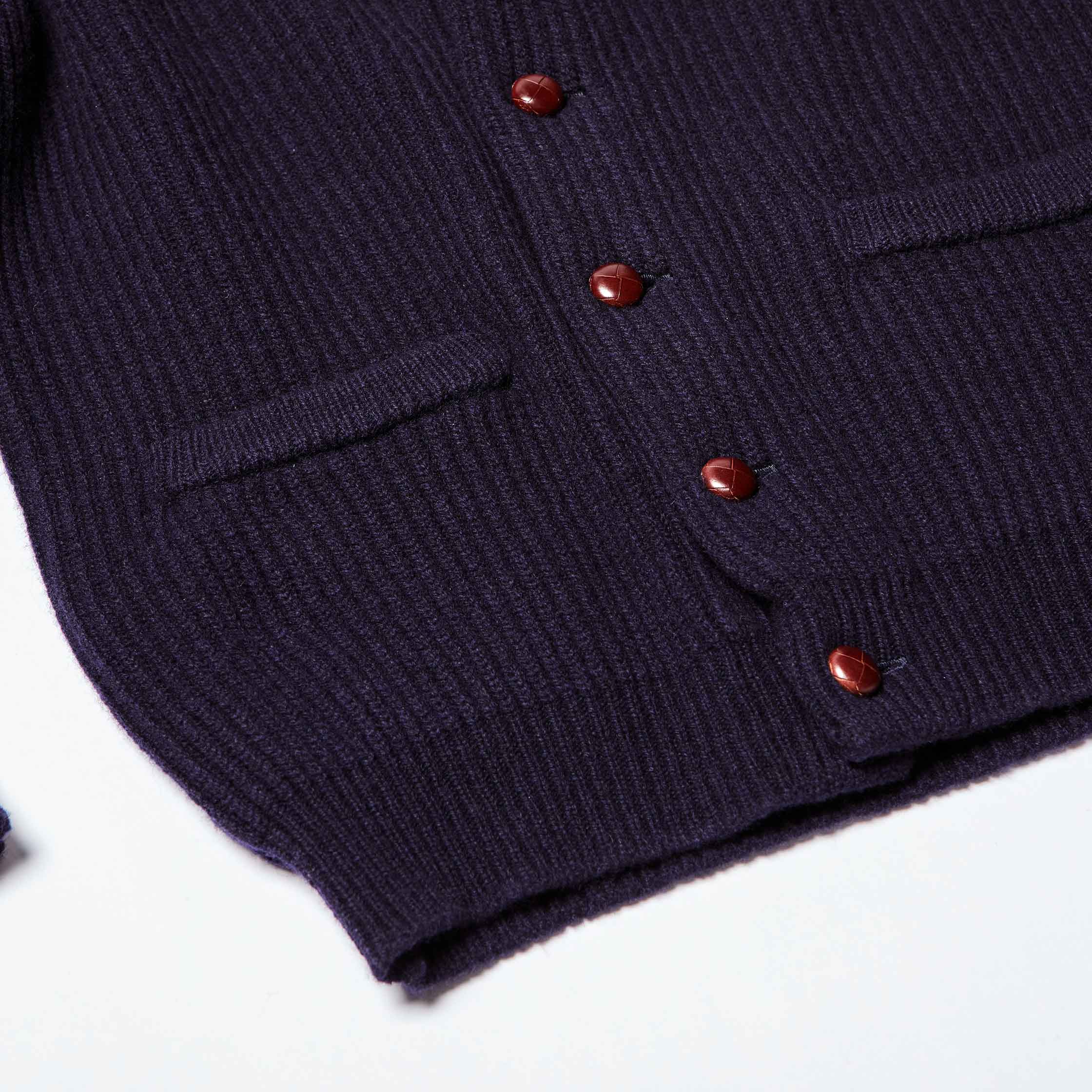 The Shawl Collar Cardigan in Navy