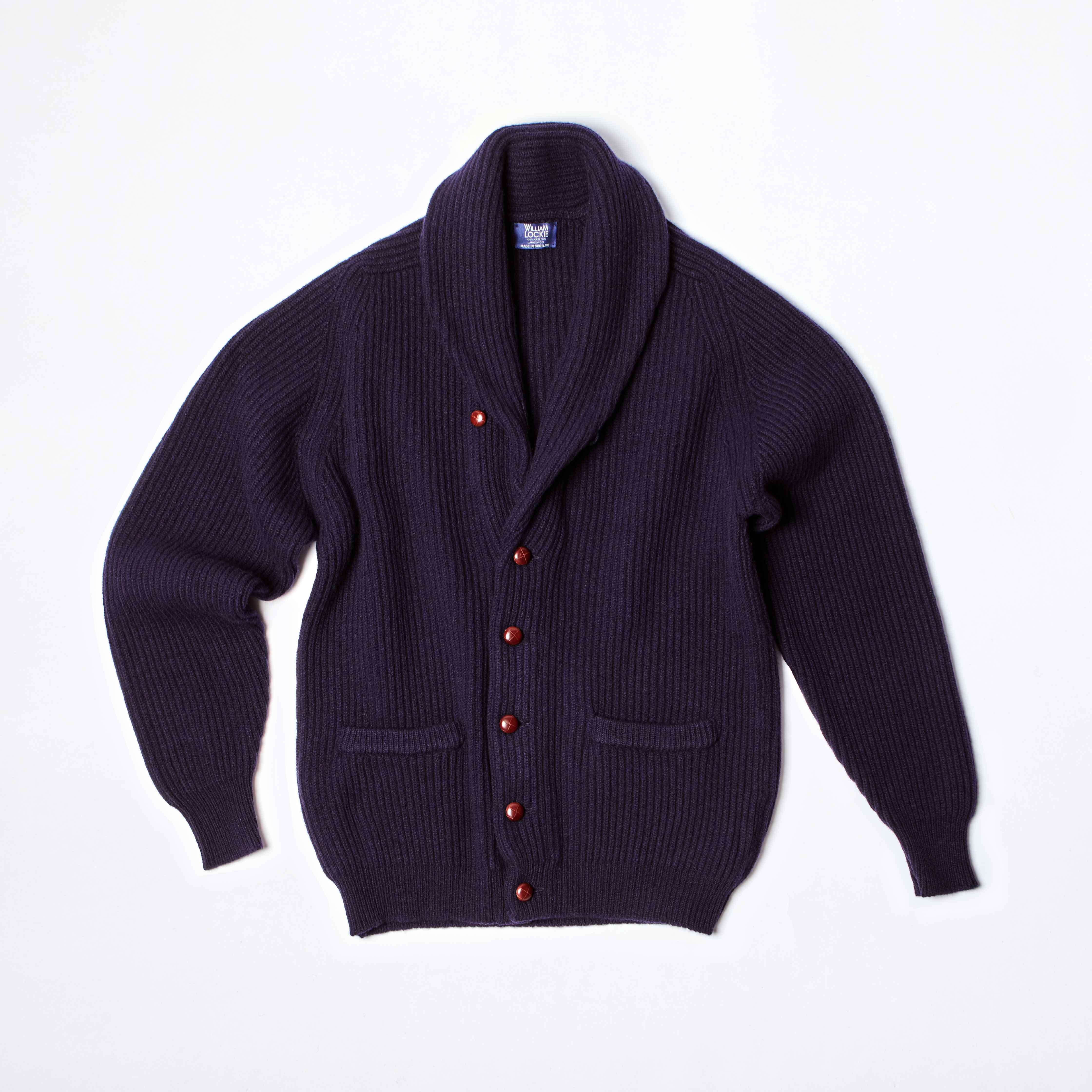 The Shawl Collar Cardigan in Navy