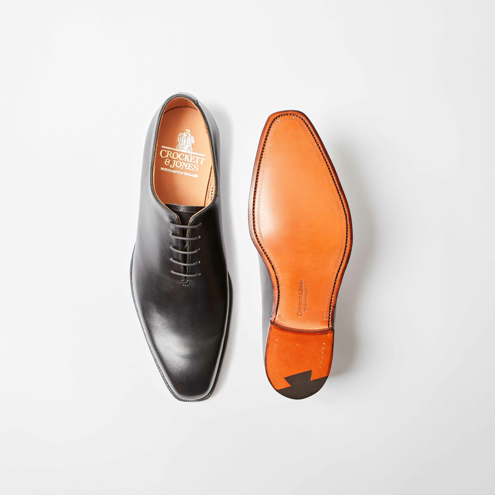Alex Black Calf Oxford Whole-Cut | Bowhill and Elliott