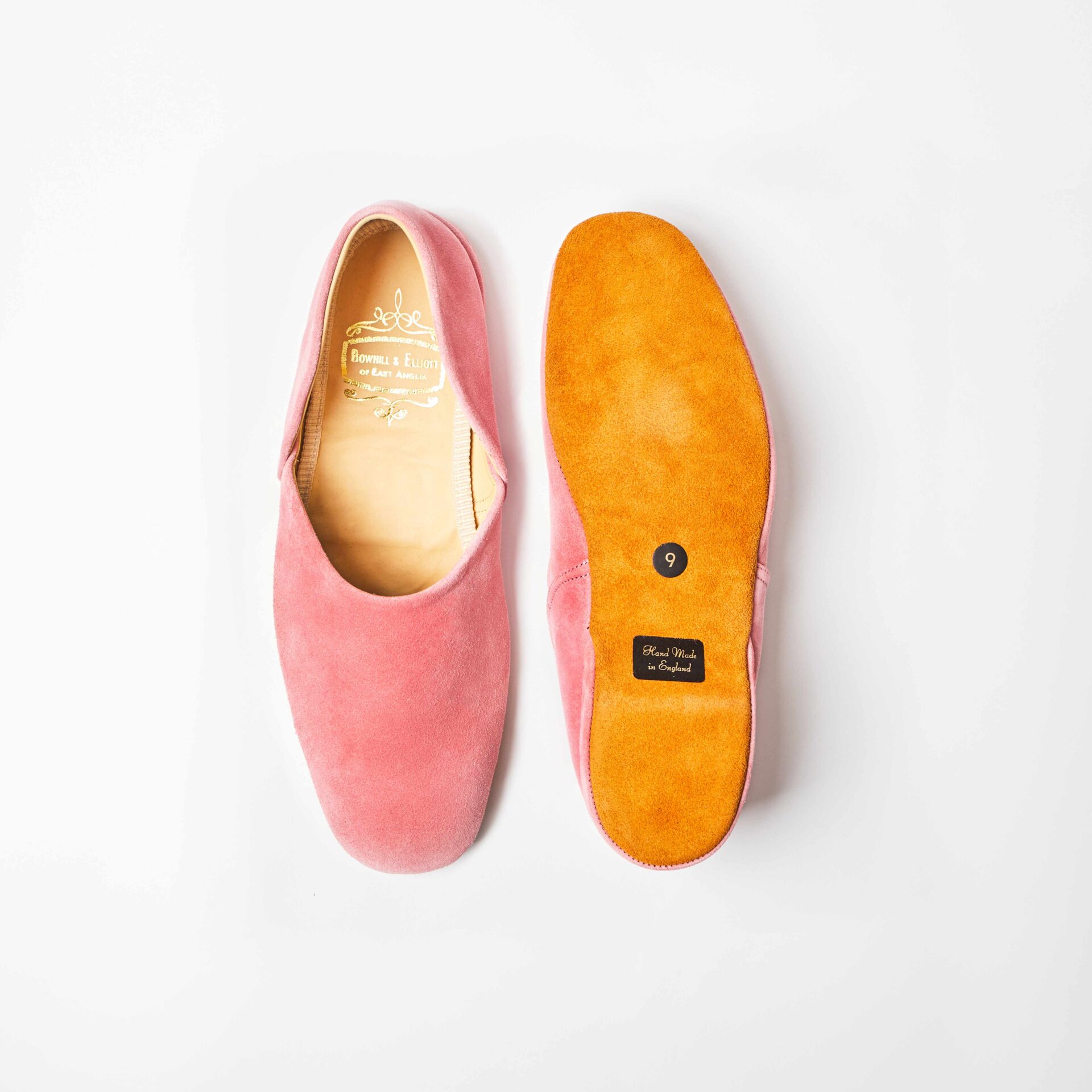 Pink Suede Grecian Slippers