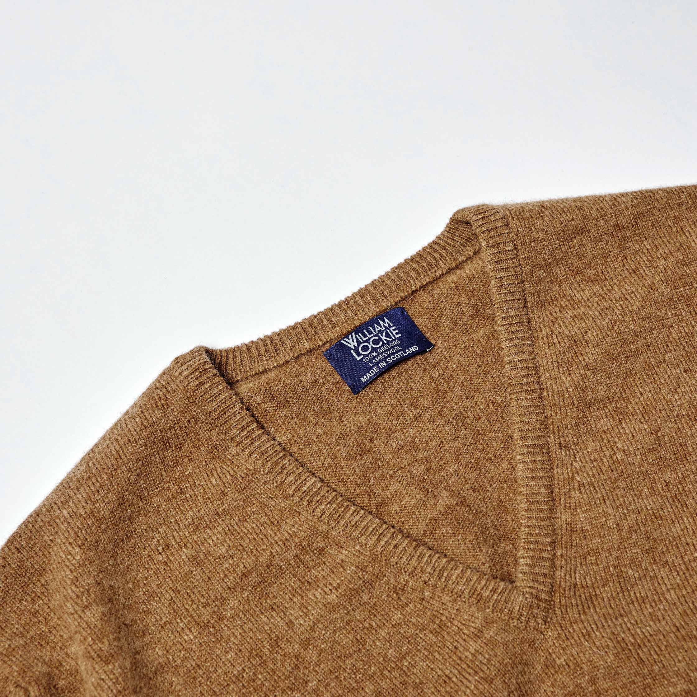 The V-Neck Jumper in Driftwood