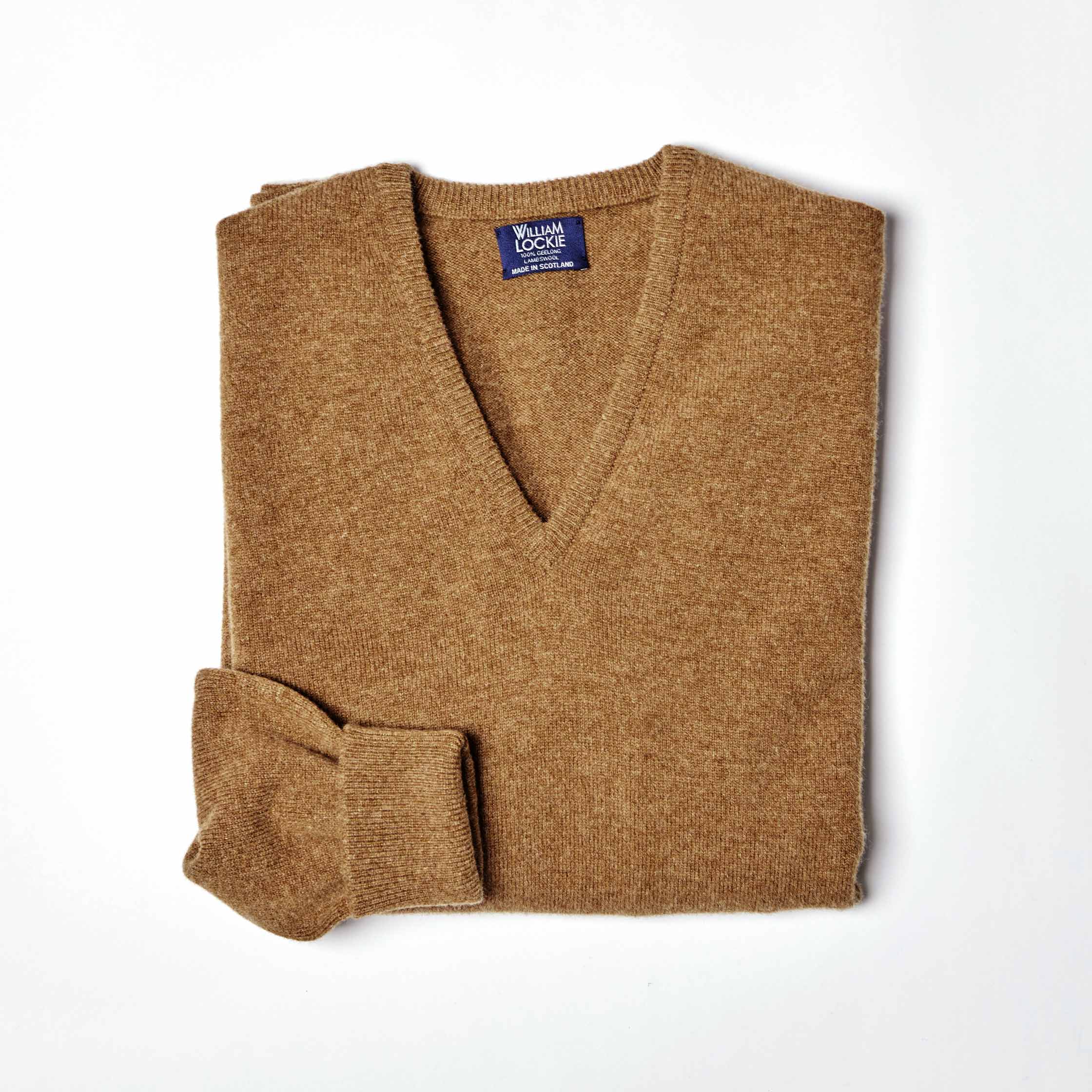 The V-Neck Jumper in Driftwood