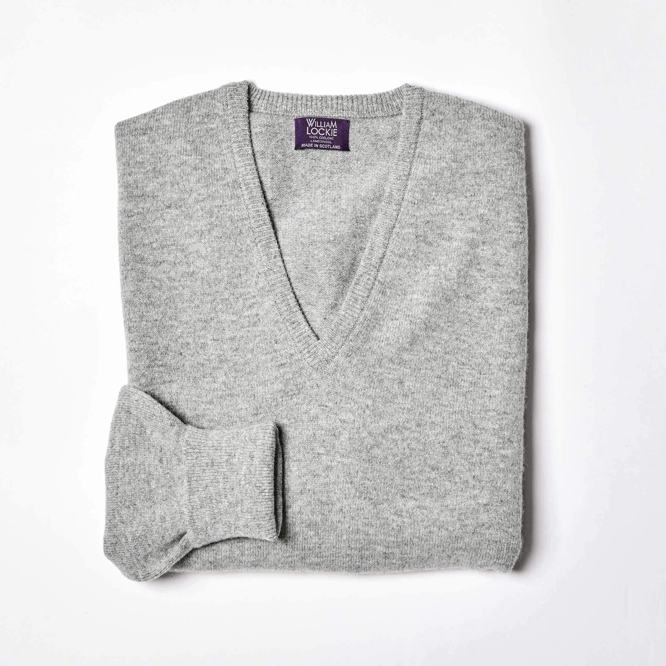 The V-Neck Jumper in Flannel