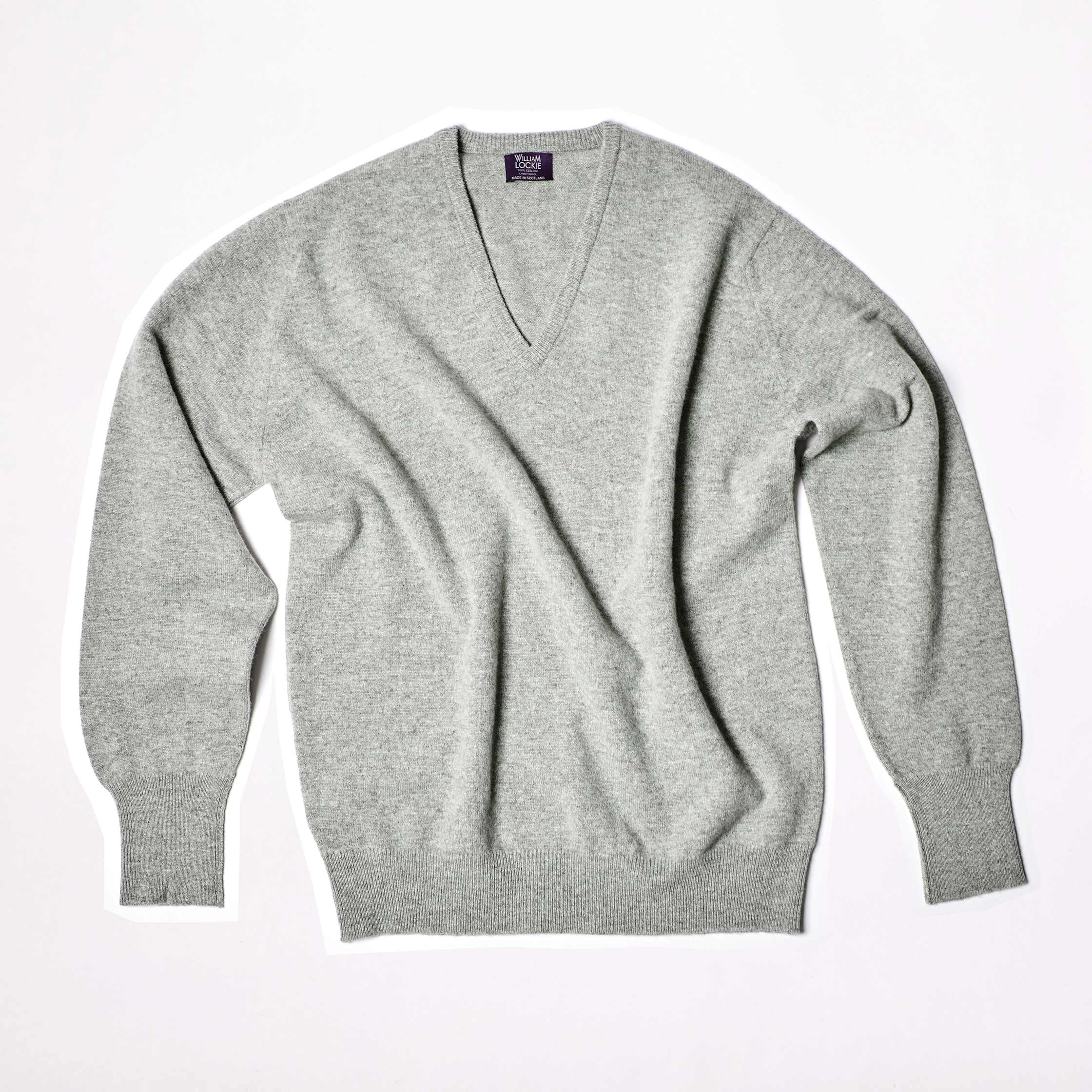 The V-Neck Jumper in Flannel