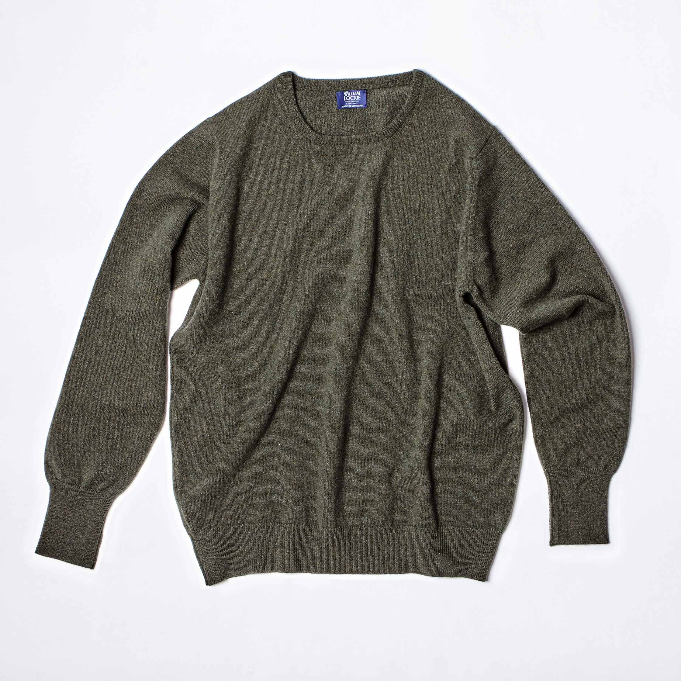 The Crew Neck Jumper in Seaweed
