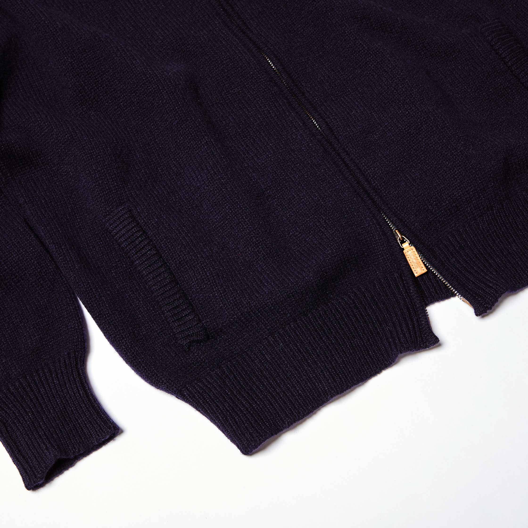 The Zip Cardigan in Navy