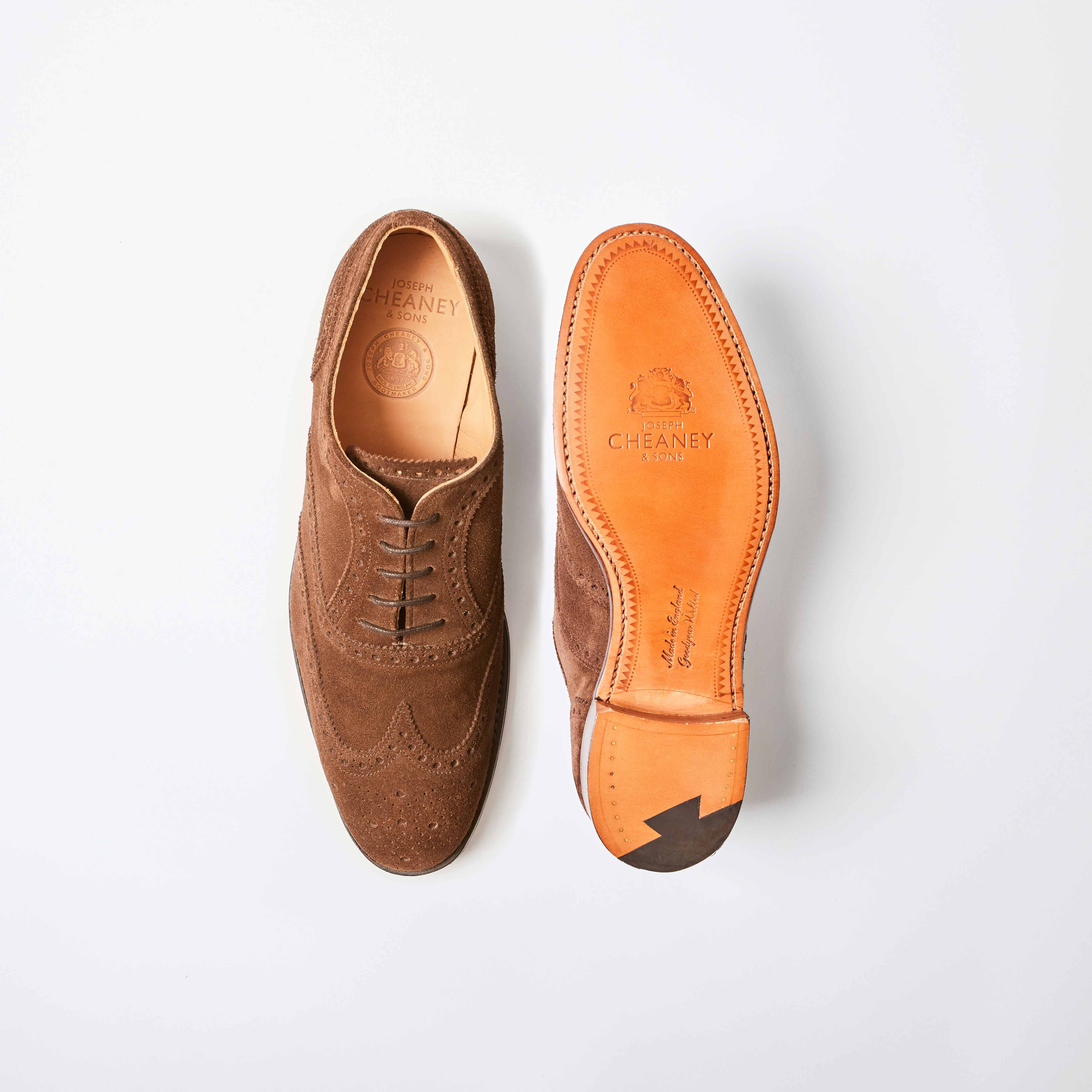 Arthur III Plough Suede Oxford Brogues | Bowhill and Elliott