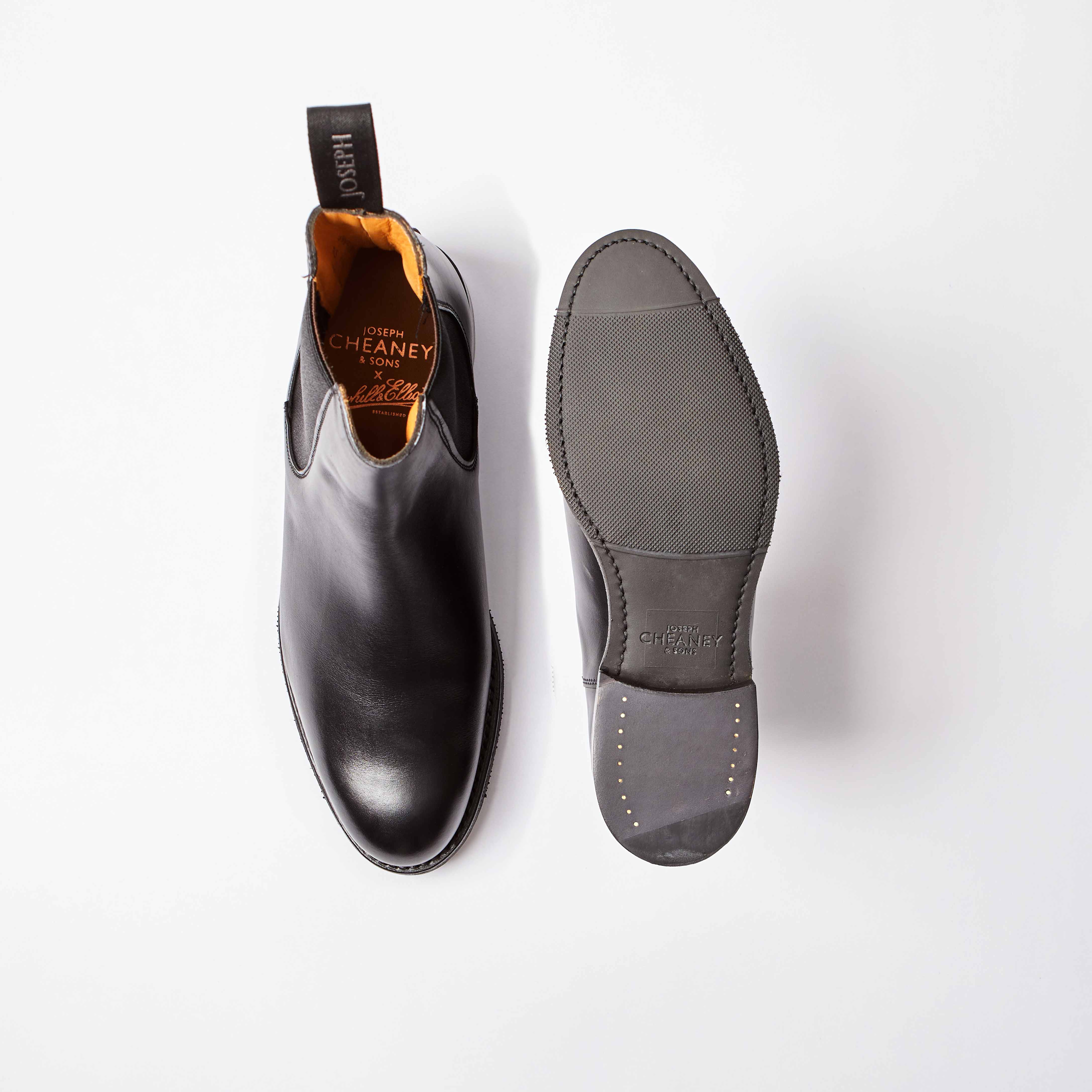 Avril Black Calf Chelsea Boot