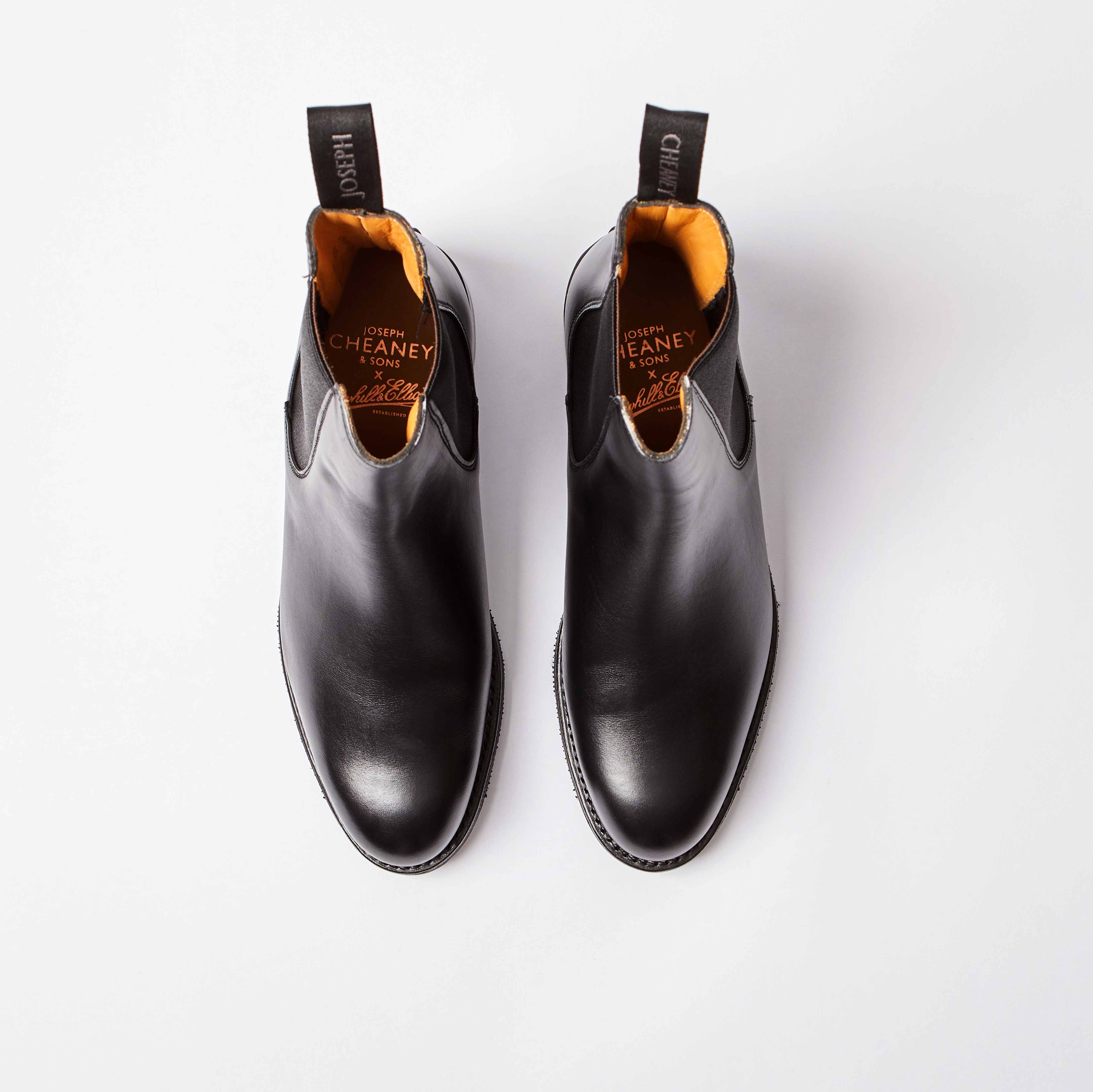 Avril Black Calf Chelsea Boot | Bowhill and Elliott
