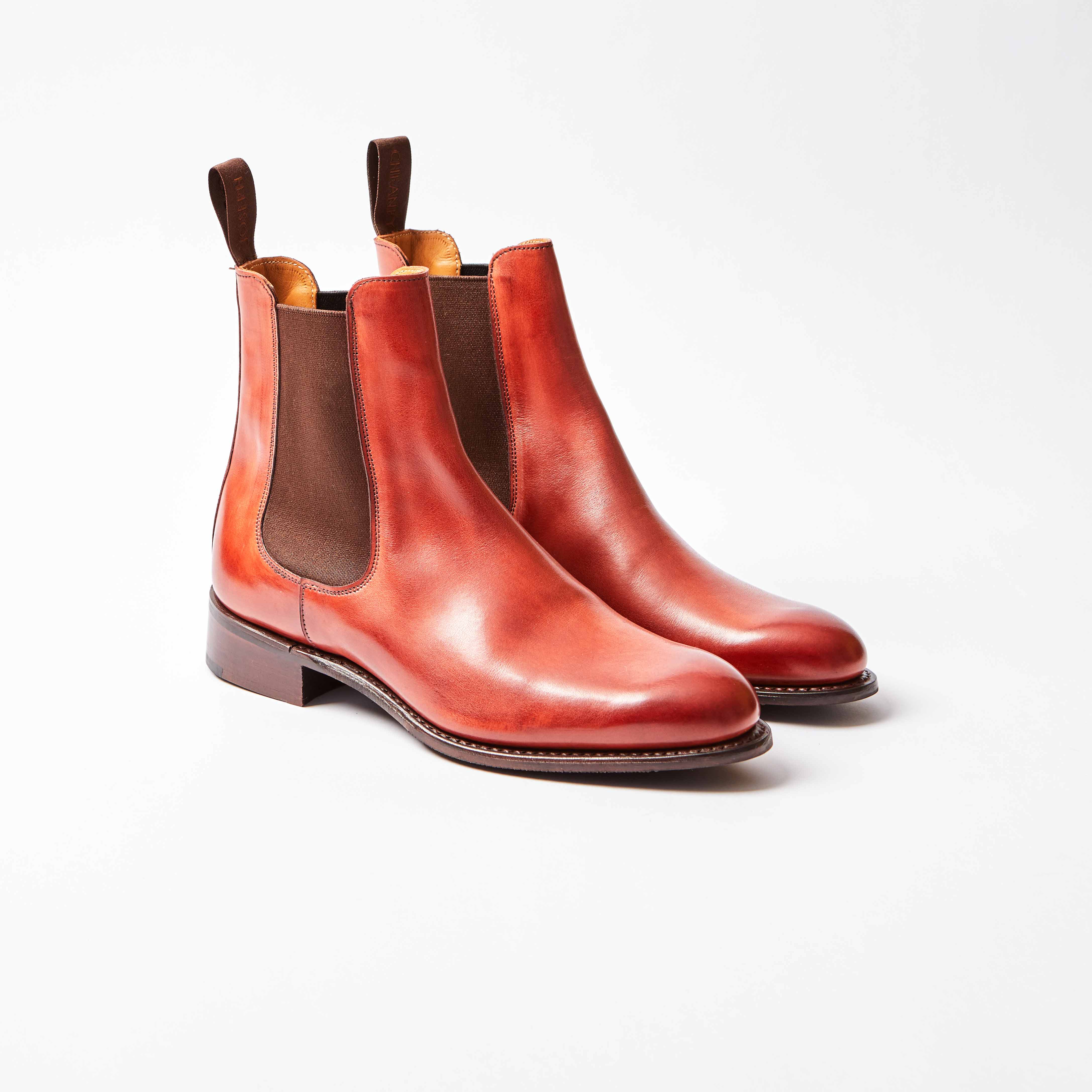 Avril Dark Leaf Calf Chelsea Boot