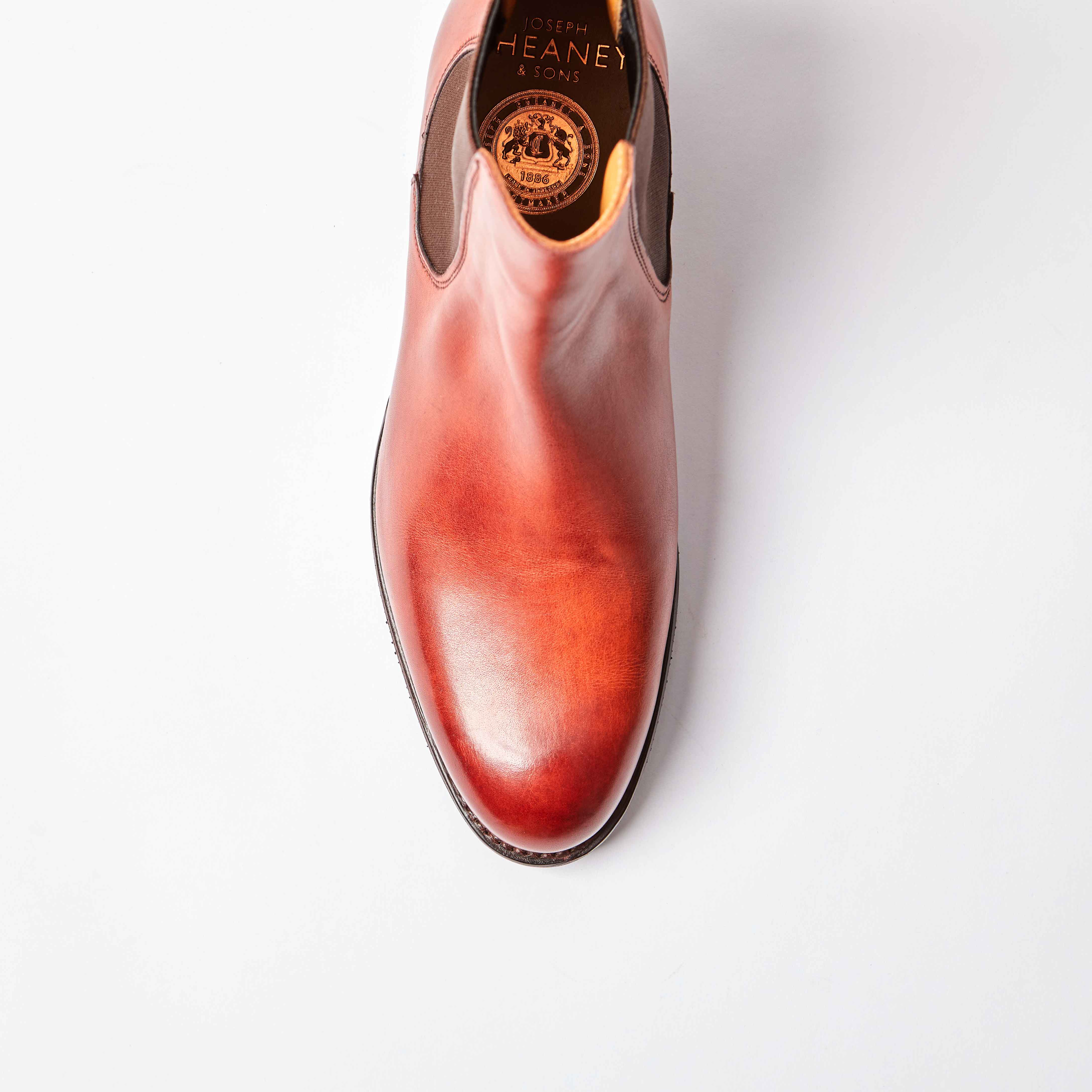 Avril Dark Leaf Calf Chelsea Boot