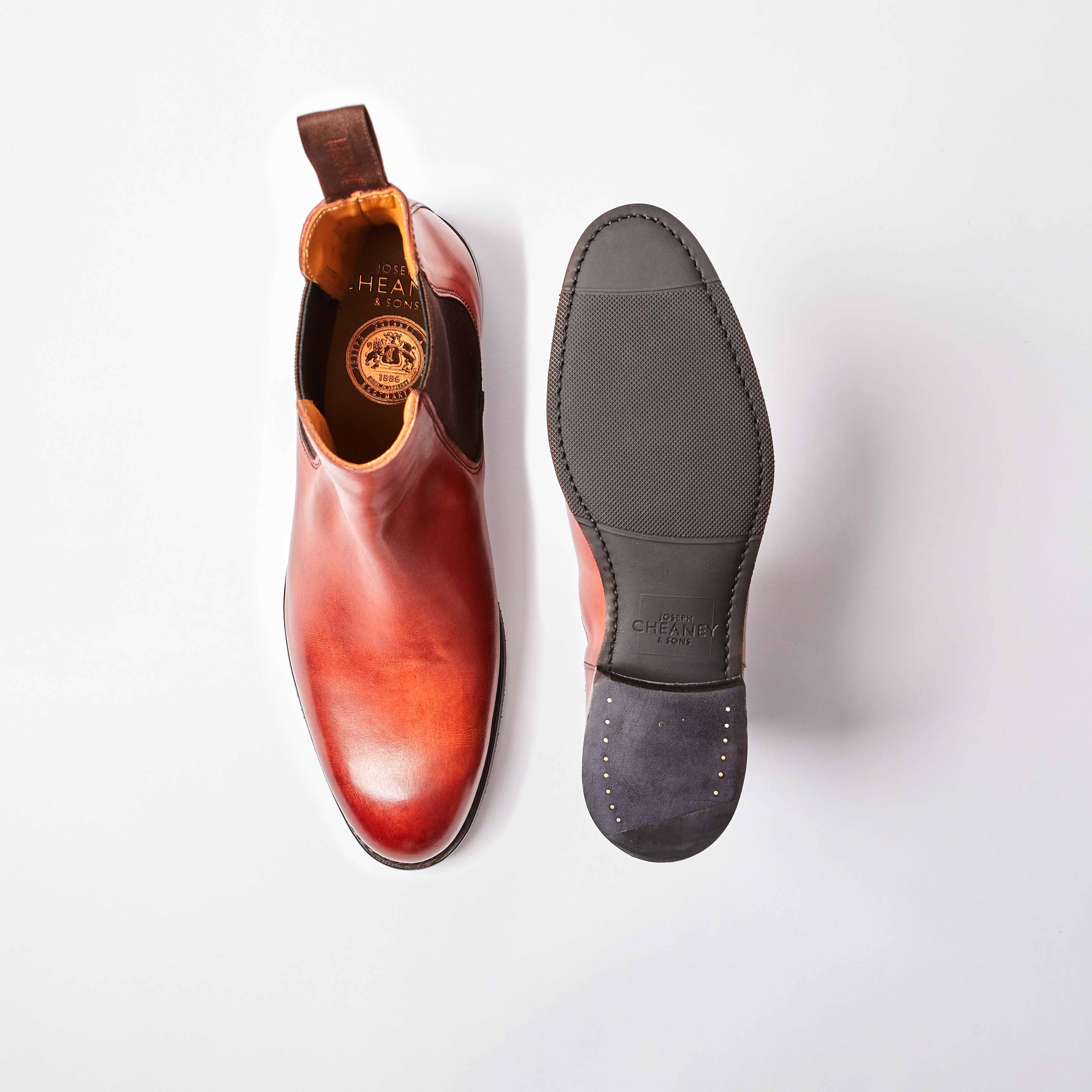 Avril Dark Leaf Calf Chelsea Boot