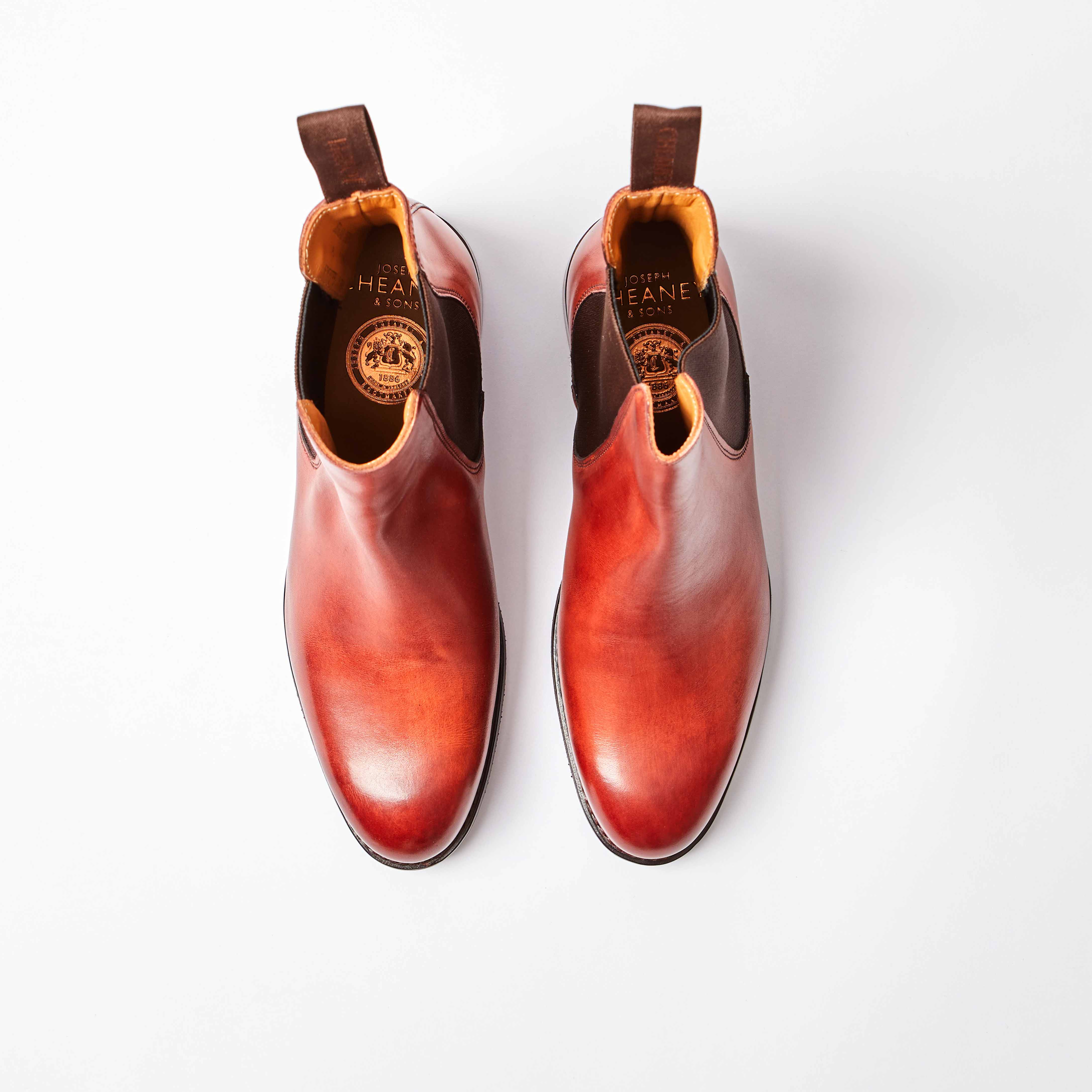 Avril Dark Leaf Calf Chelsea Boot