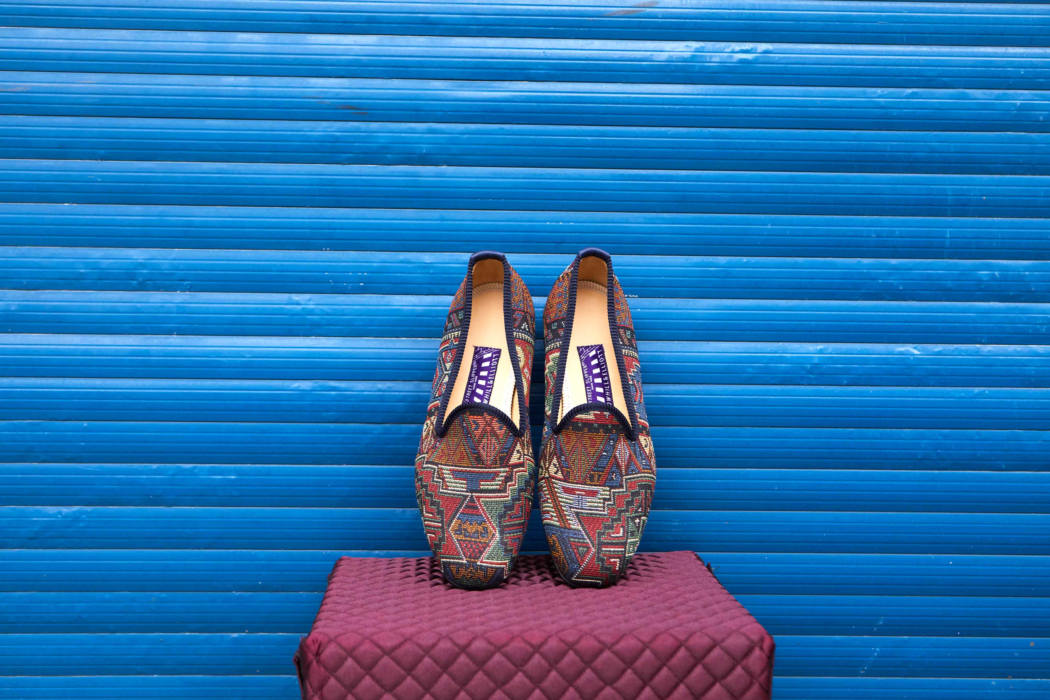 Aztec Fabric Venetian Slippers