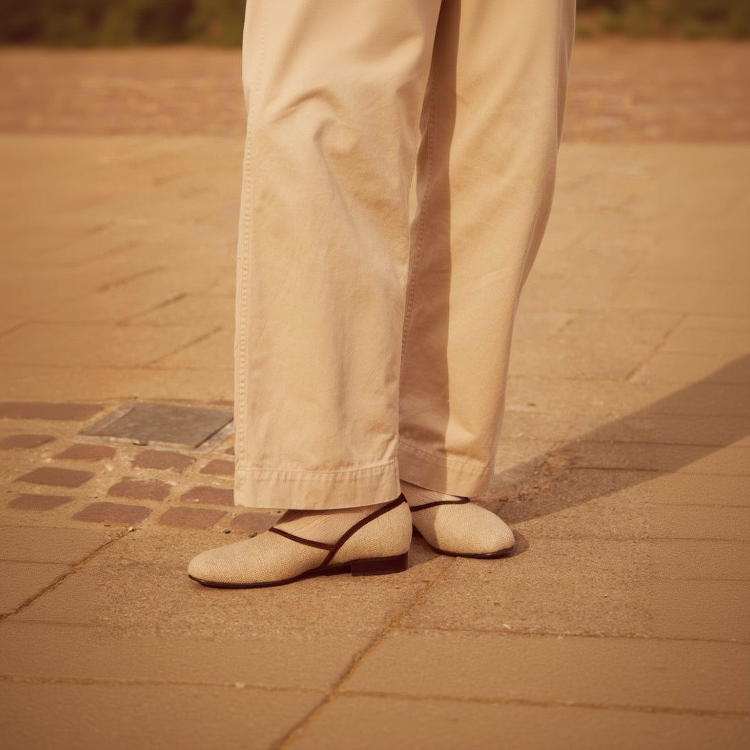 The Grecian in Natural Fox Linen