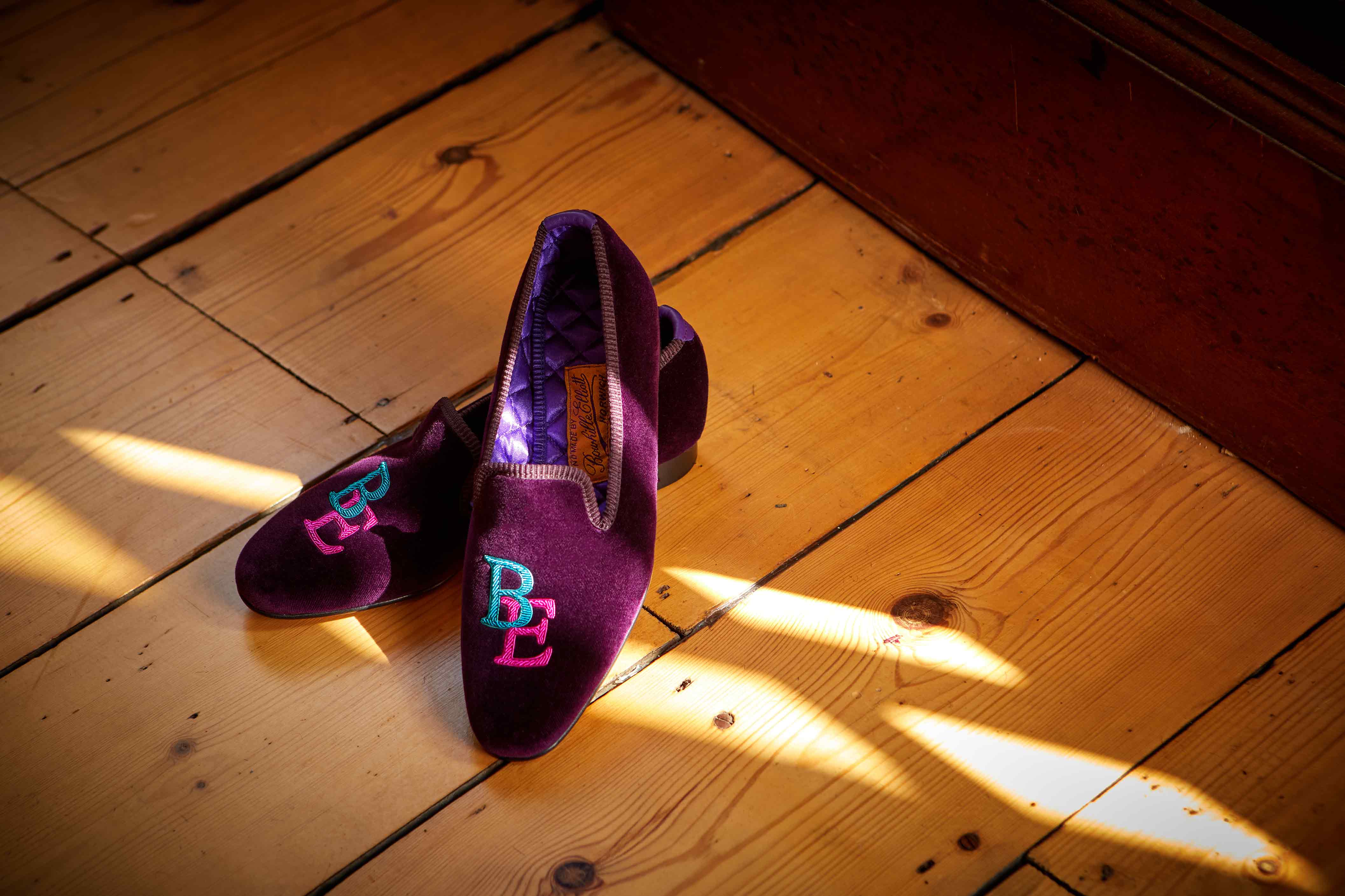 Women's Monogrammed Embroidered Slippers