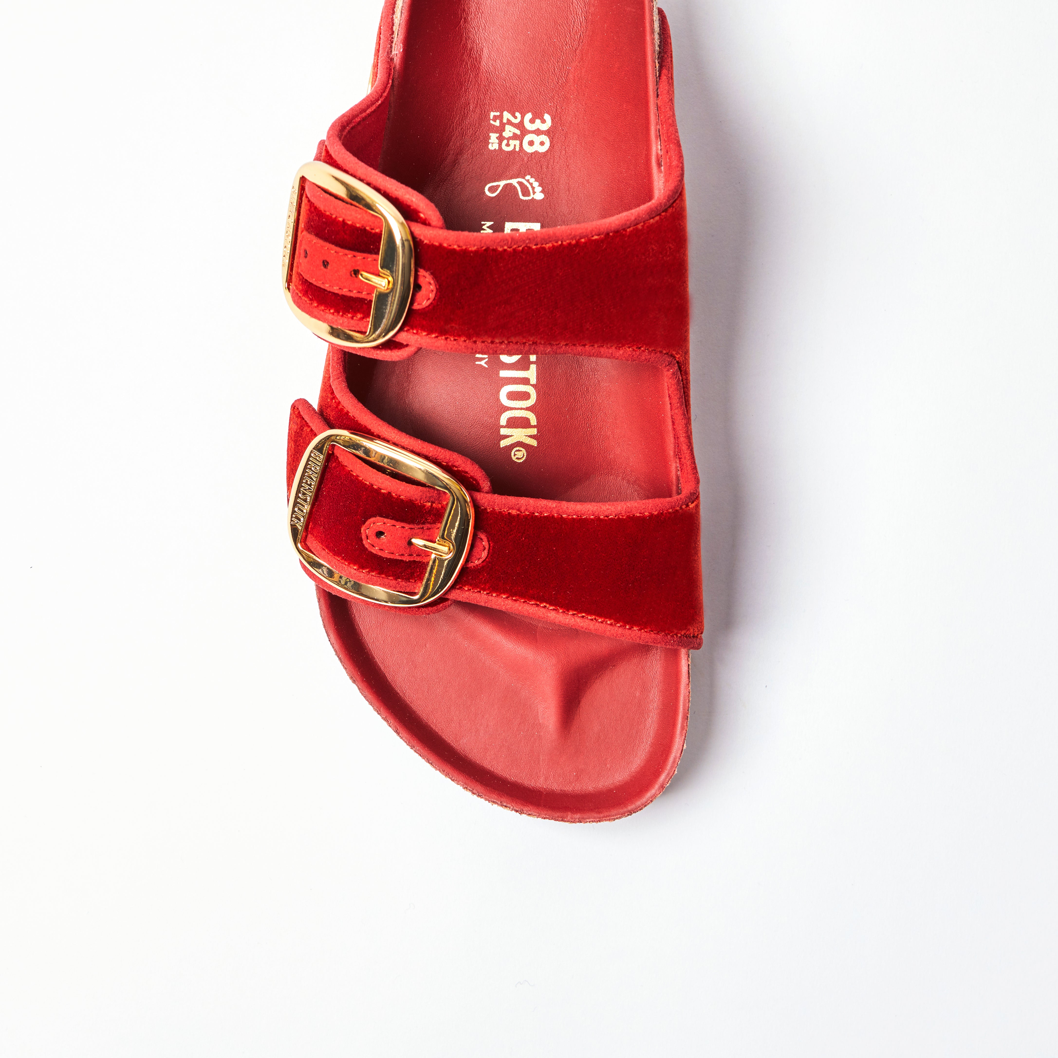 Arizona Big Buckle Piping Rivet Logo in Mars Red Velvet