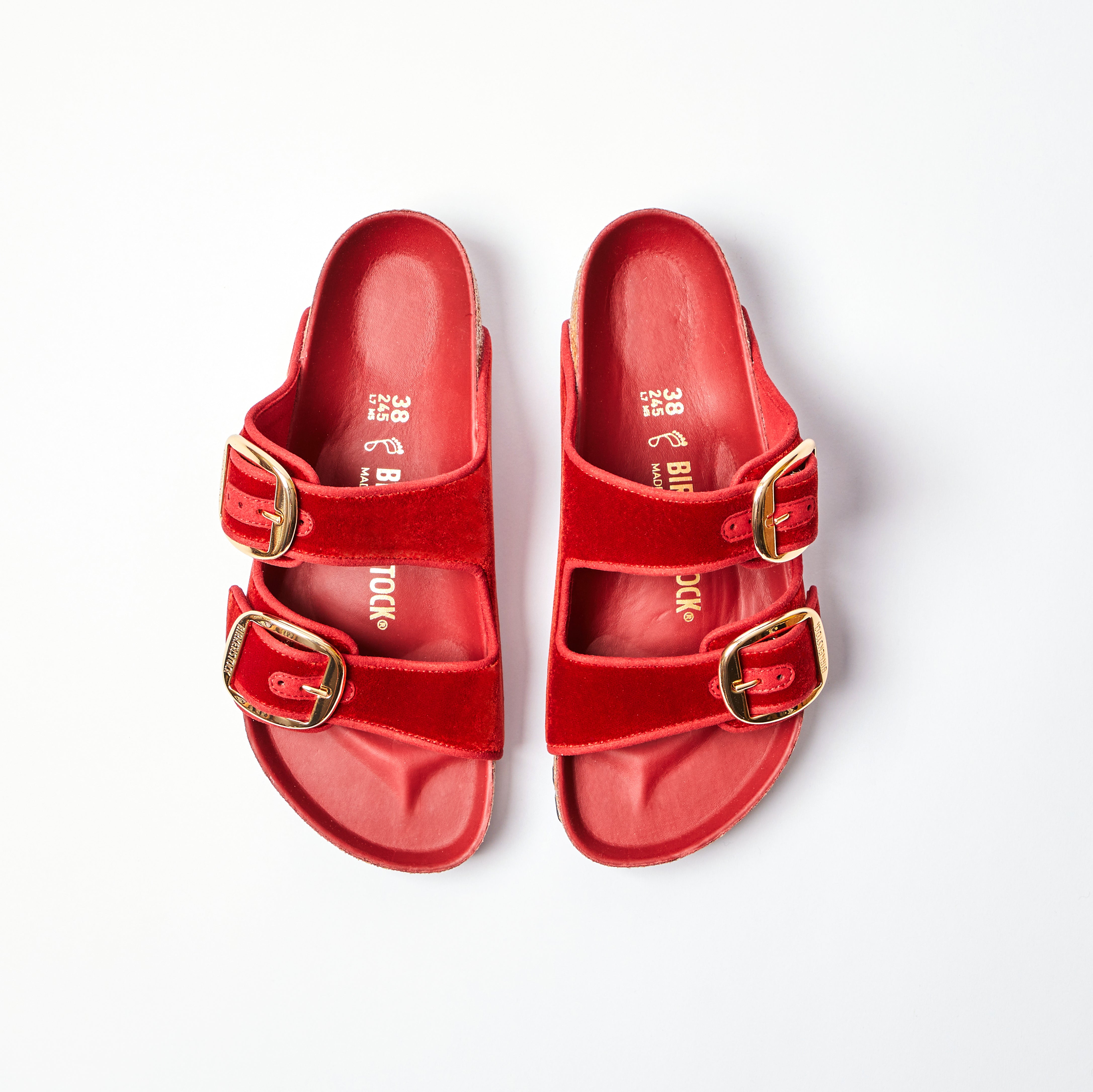 Arizona Big Buckle Piping Rivet Logo in Mars Red Velvet