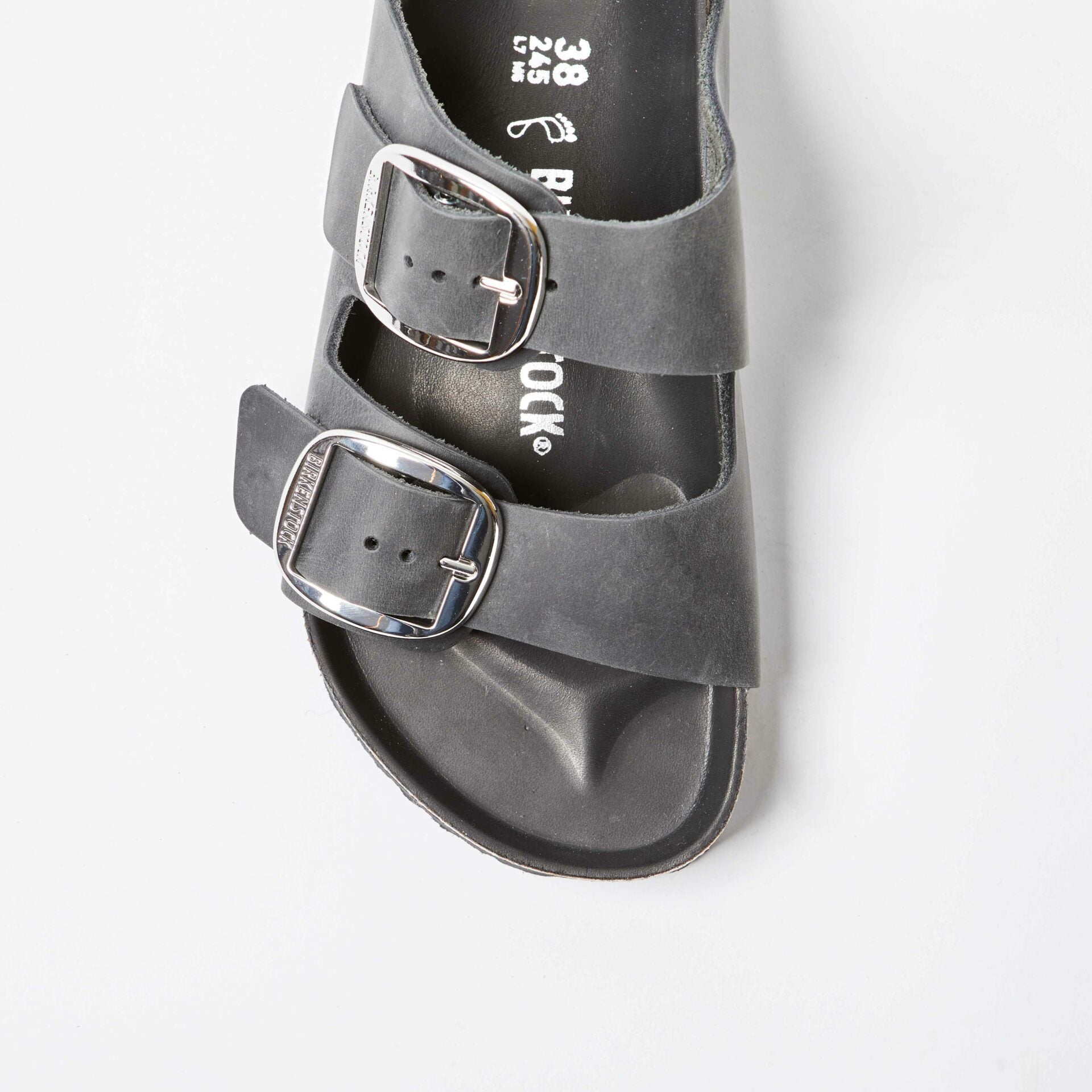 Arizona Big Buckle Natural Leather Oiled Black | Bowhill and Elliott