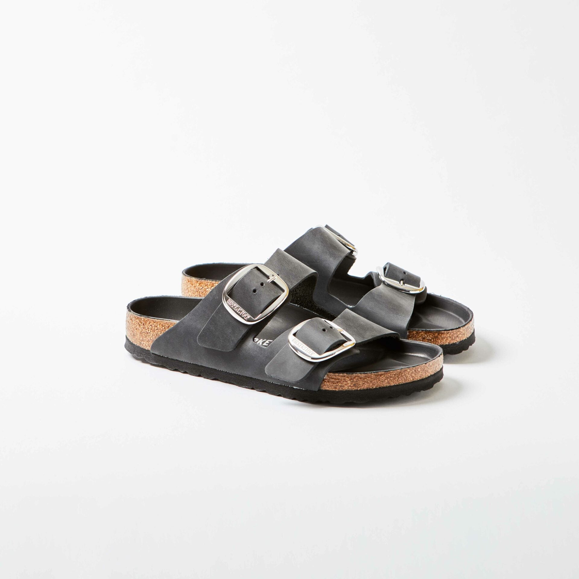 Arizona Big Buckle Natural Leather Oiled Black