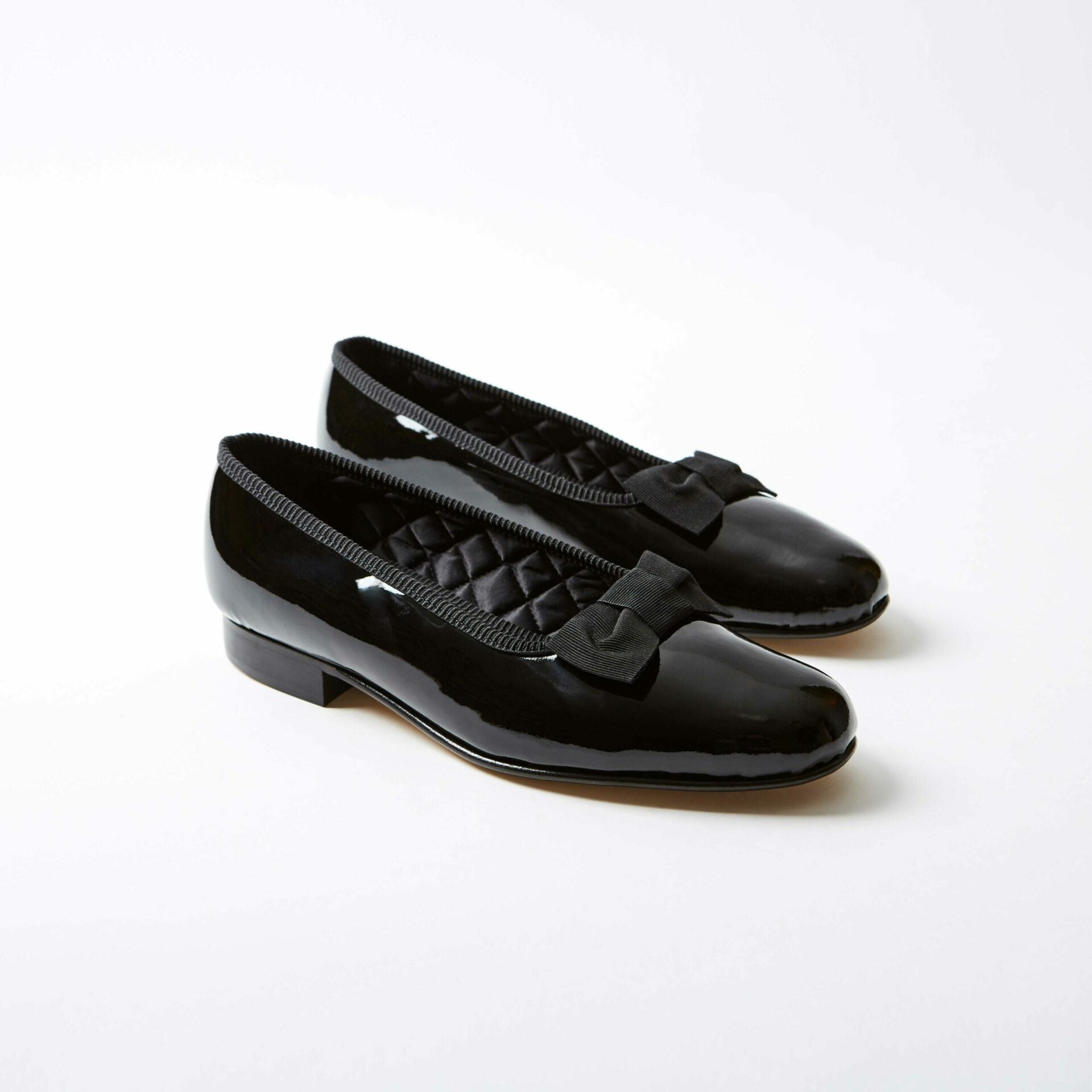 Black Patent Opera Pumps | Bowhill and Elliott