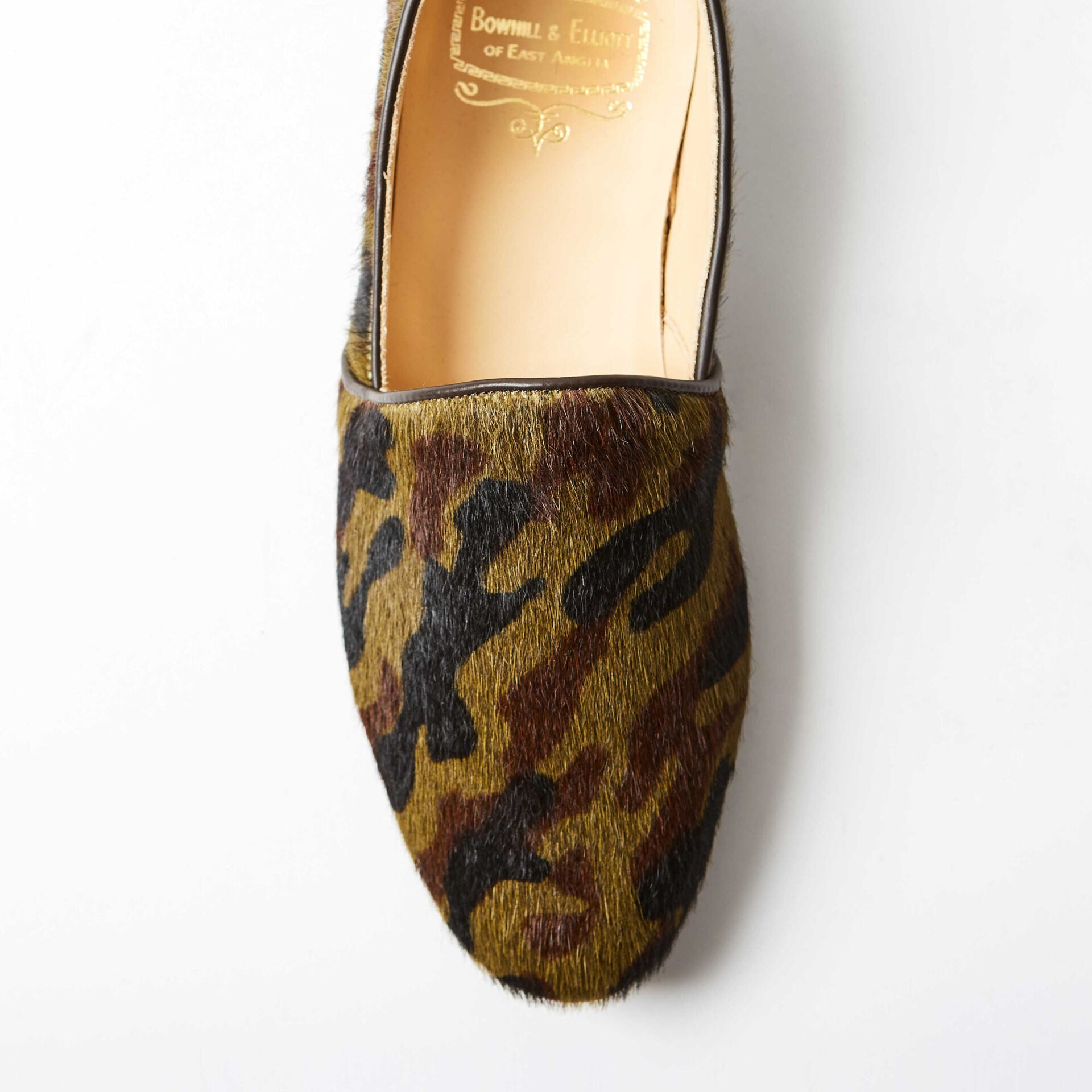 Camouflage Cow Hair Monk Slippers