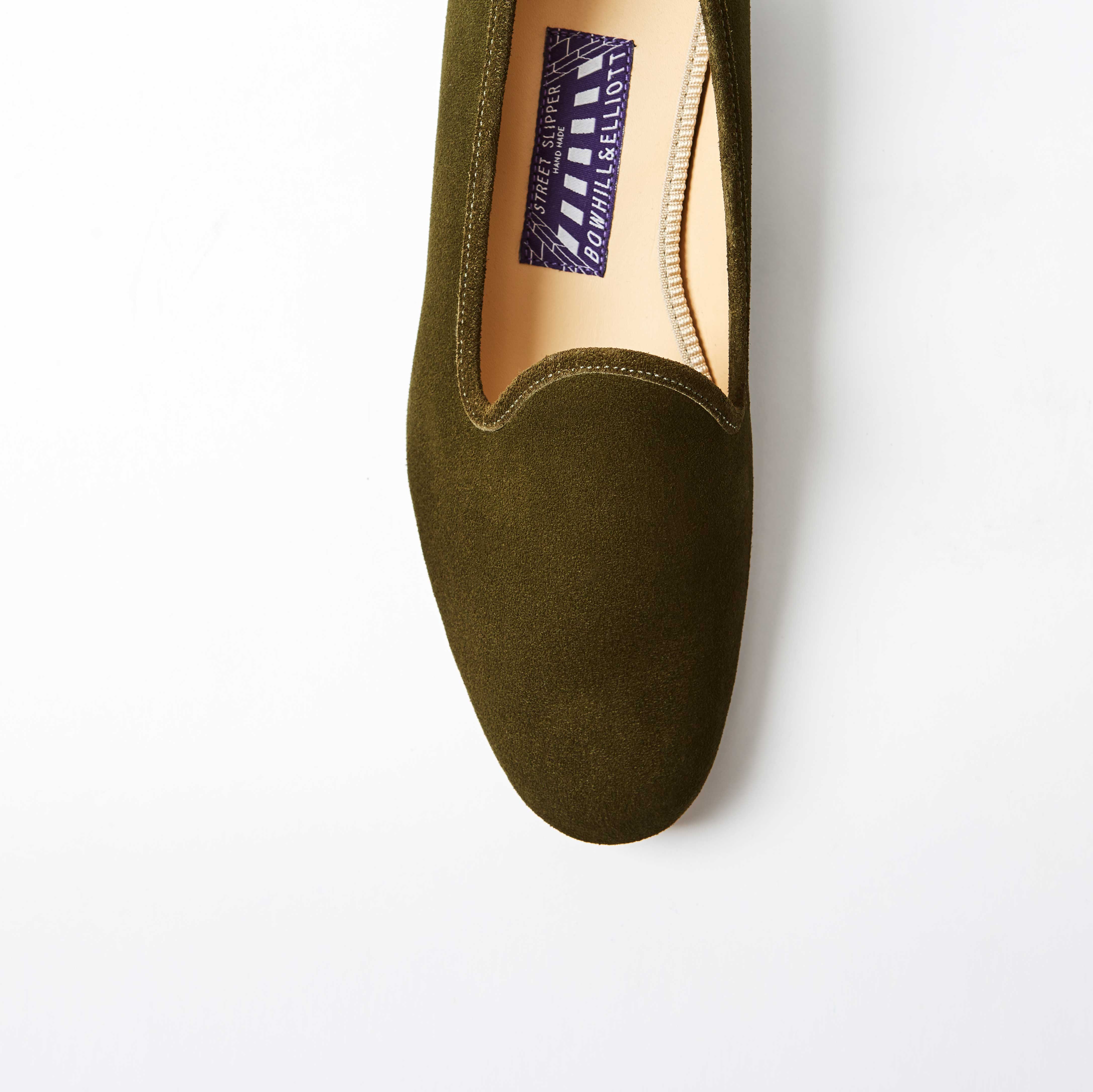 Olive Suede Venetian Slipper