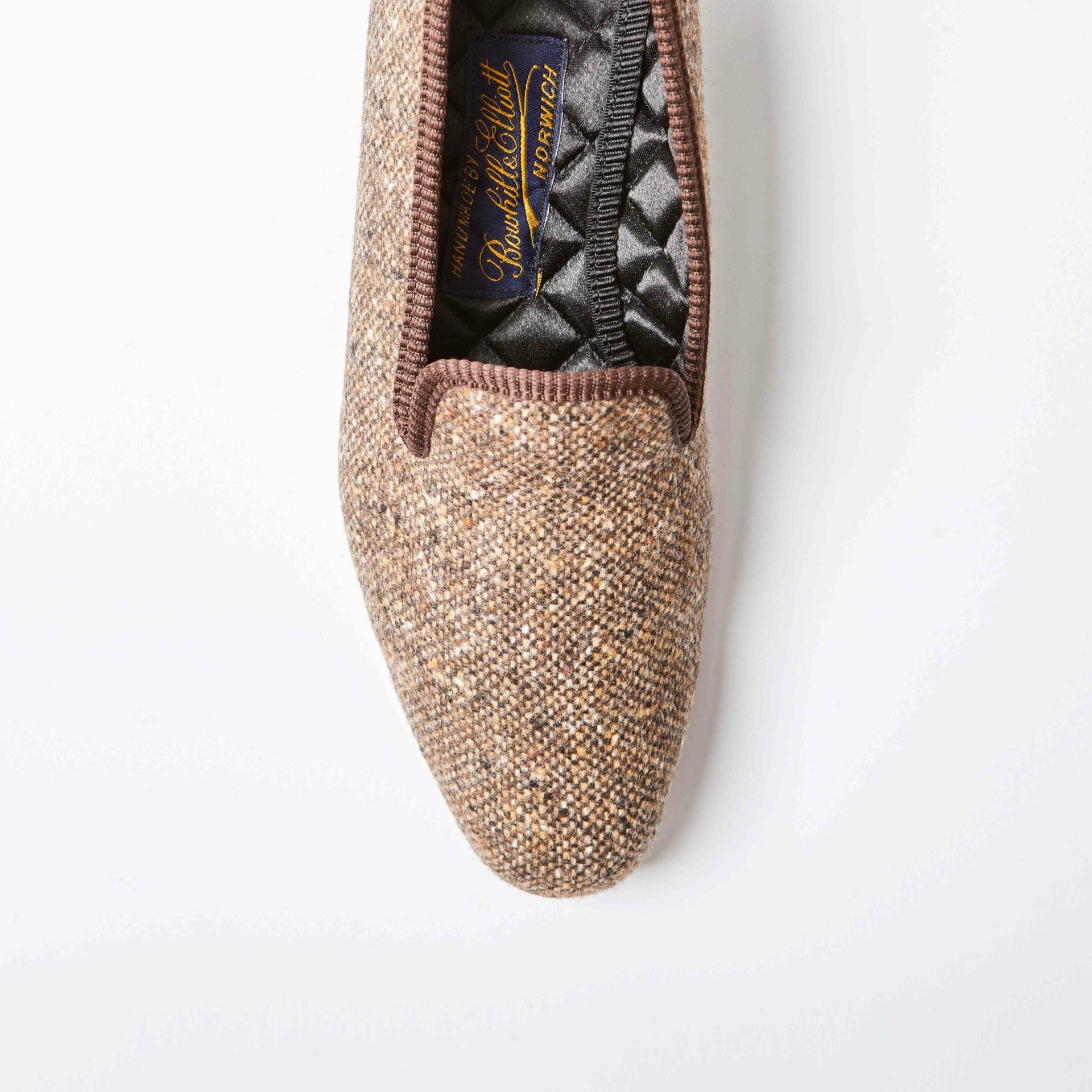 Brown Donegal Albert Slippers