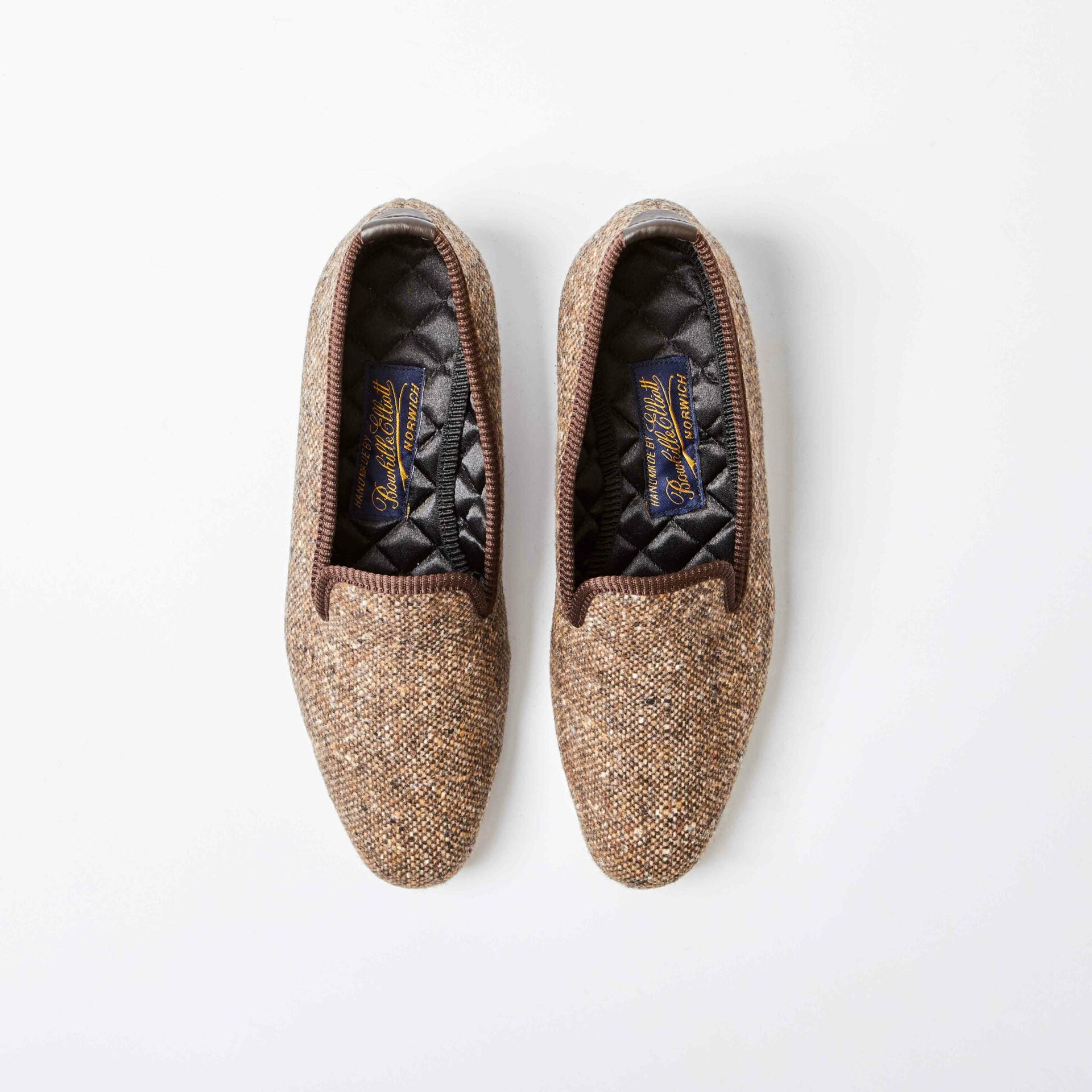 Brown Donegal Albert Slippers