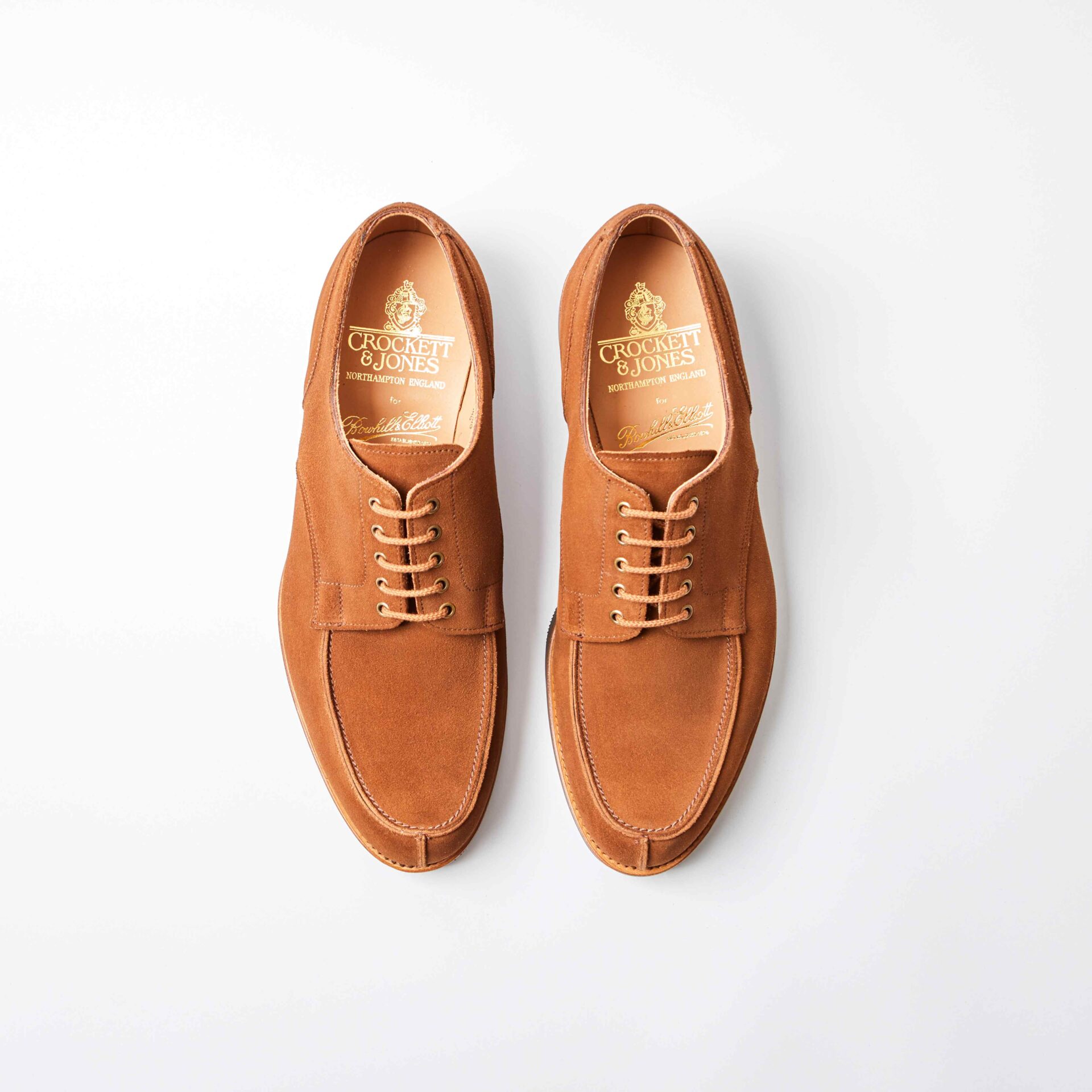 Crockett & Jones For Bowhill & Elliott - Wexford Tobacco Suede