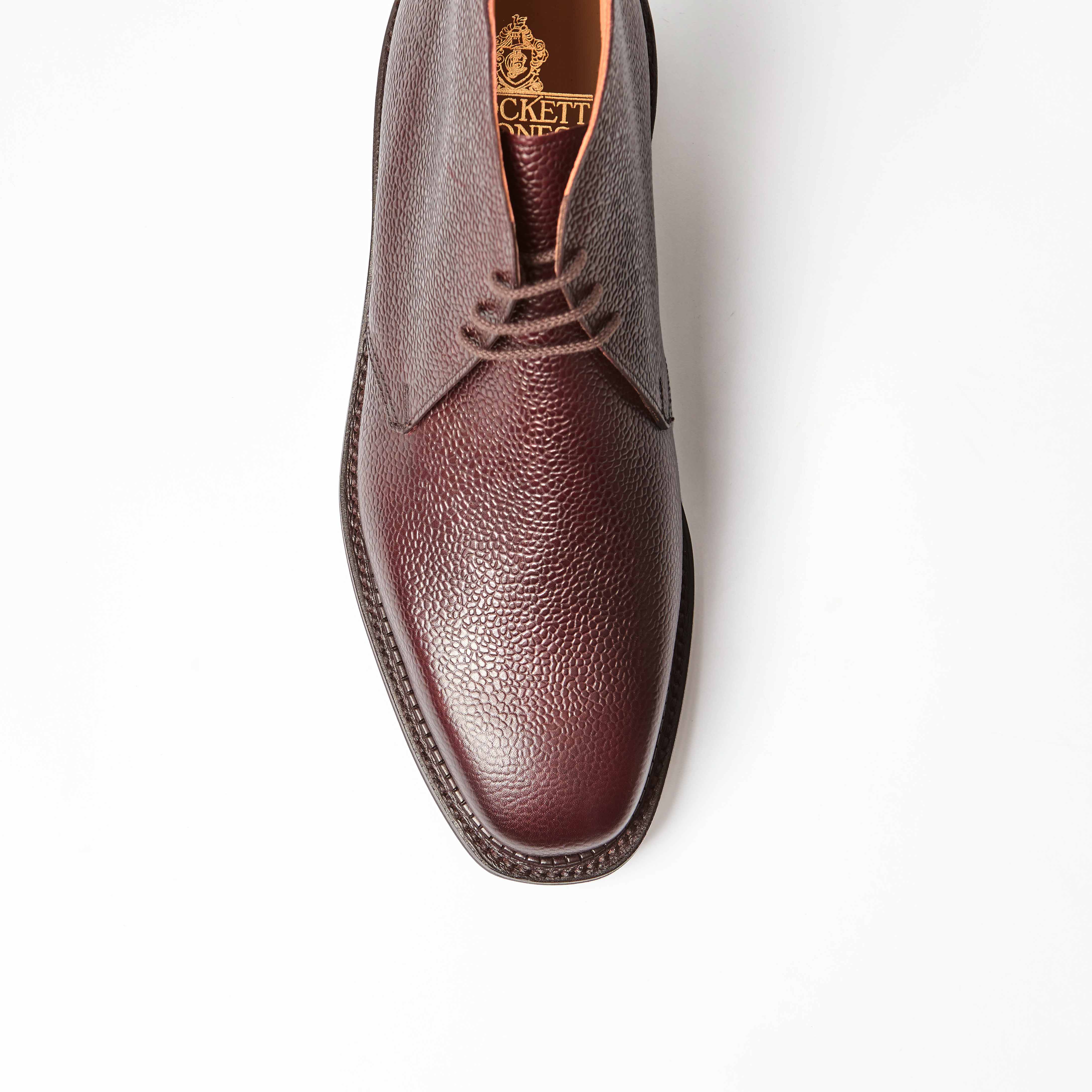 Molton Burgundy Scotch Grain Chukka Boot