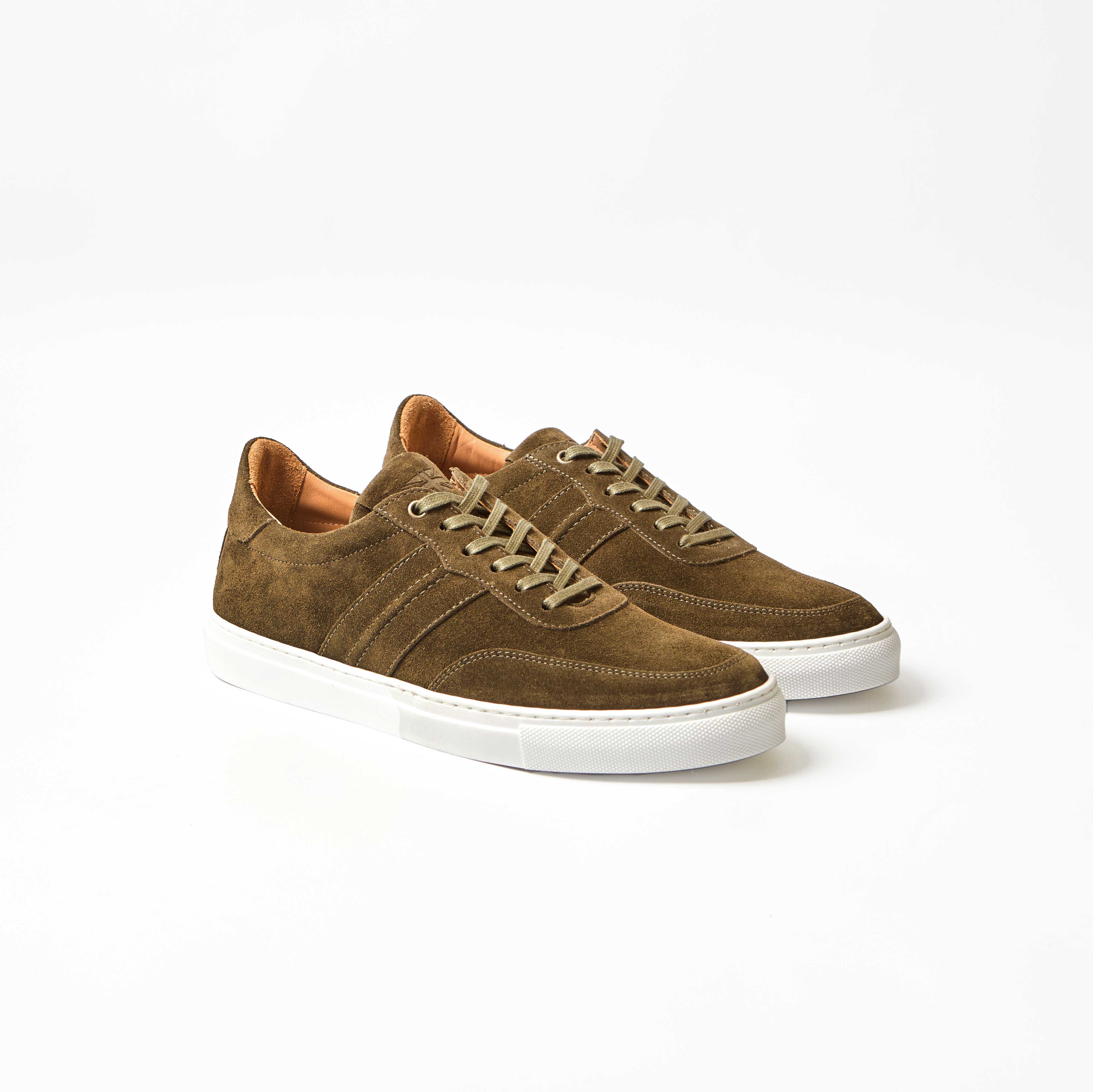 Steel - Khaki Suede