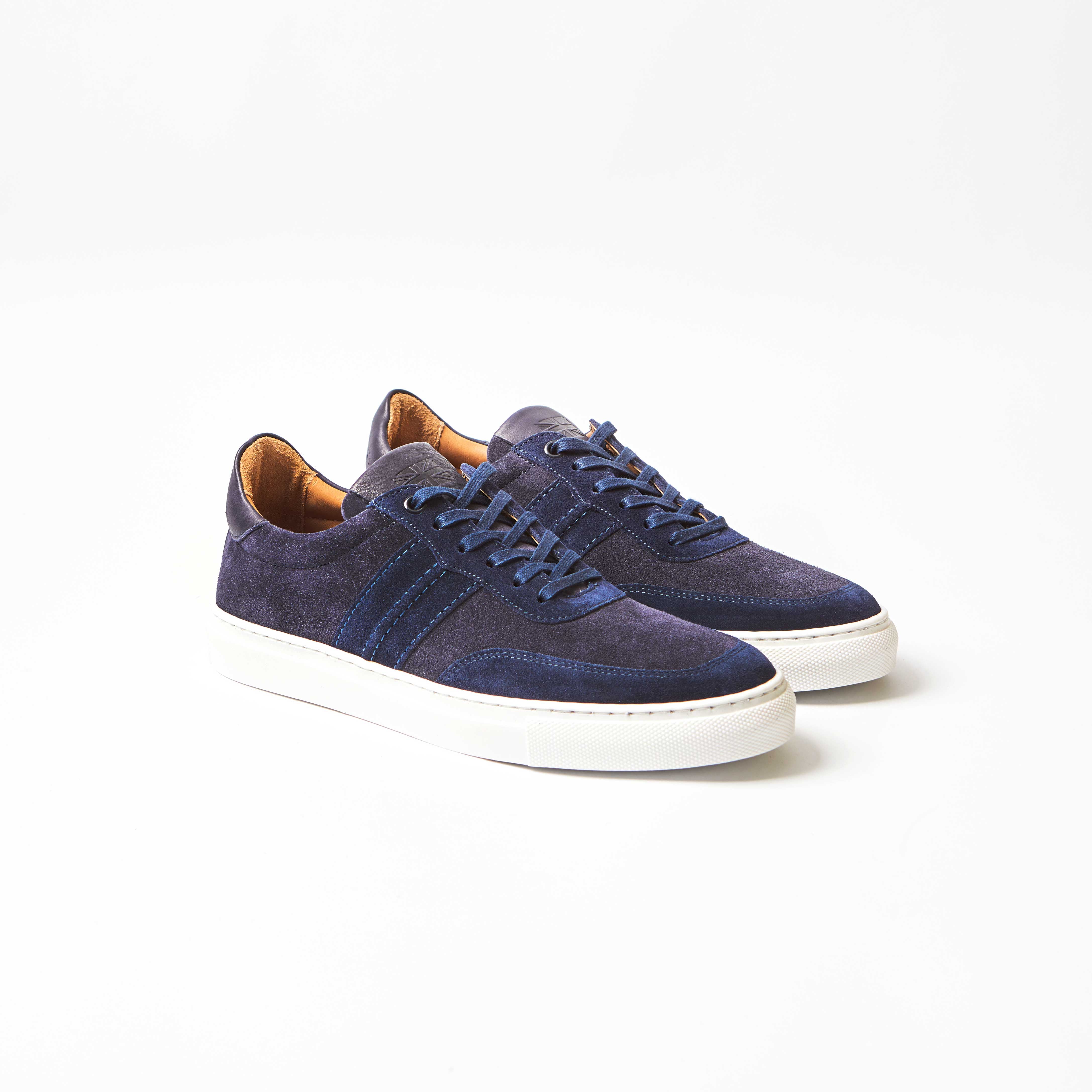 Steel - Navy Suede