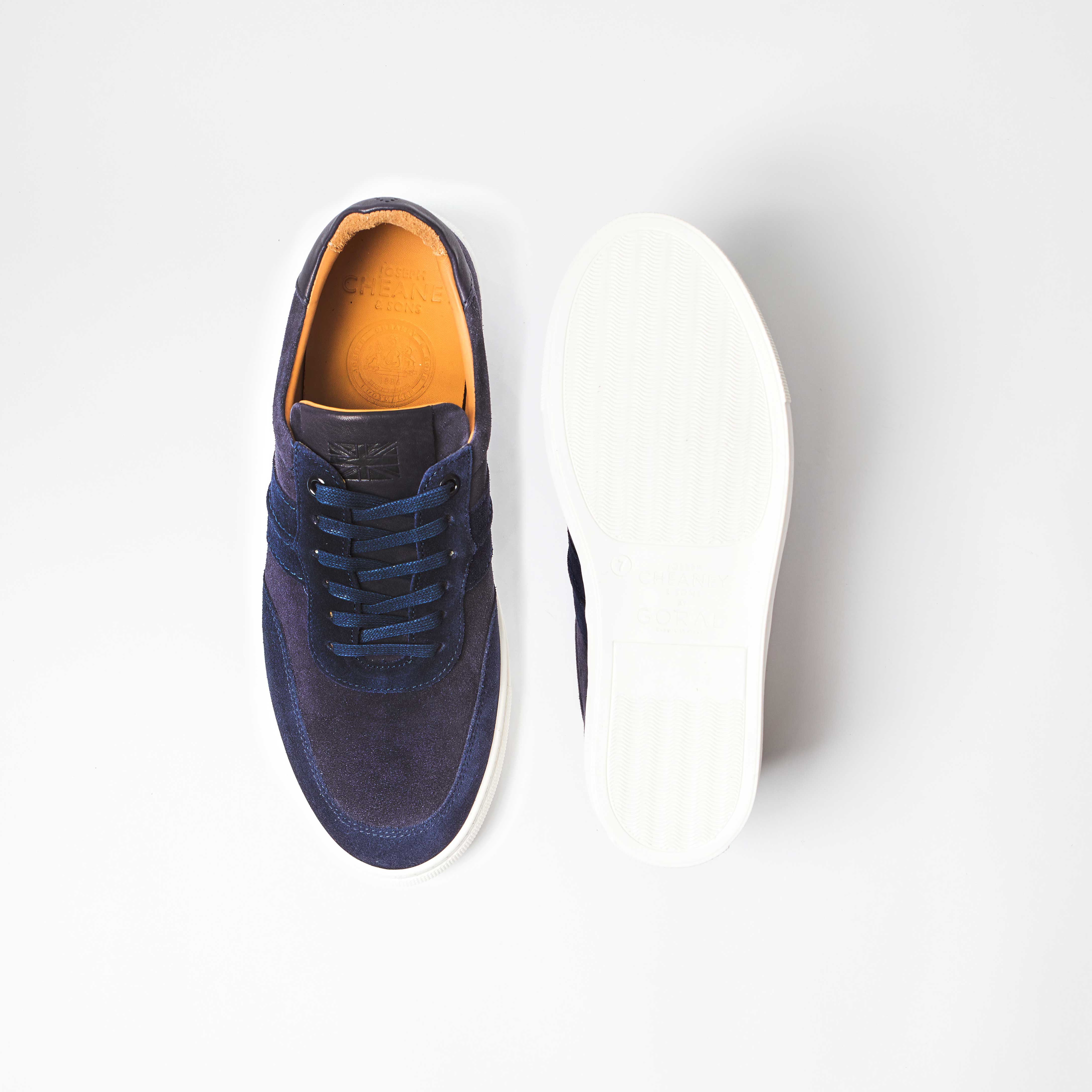 Steel - Navy Suede