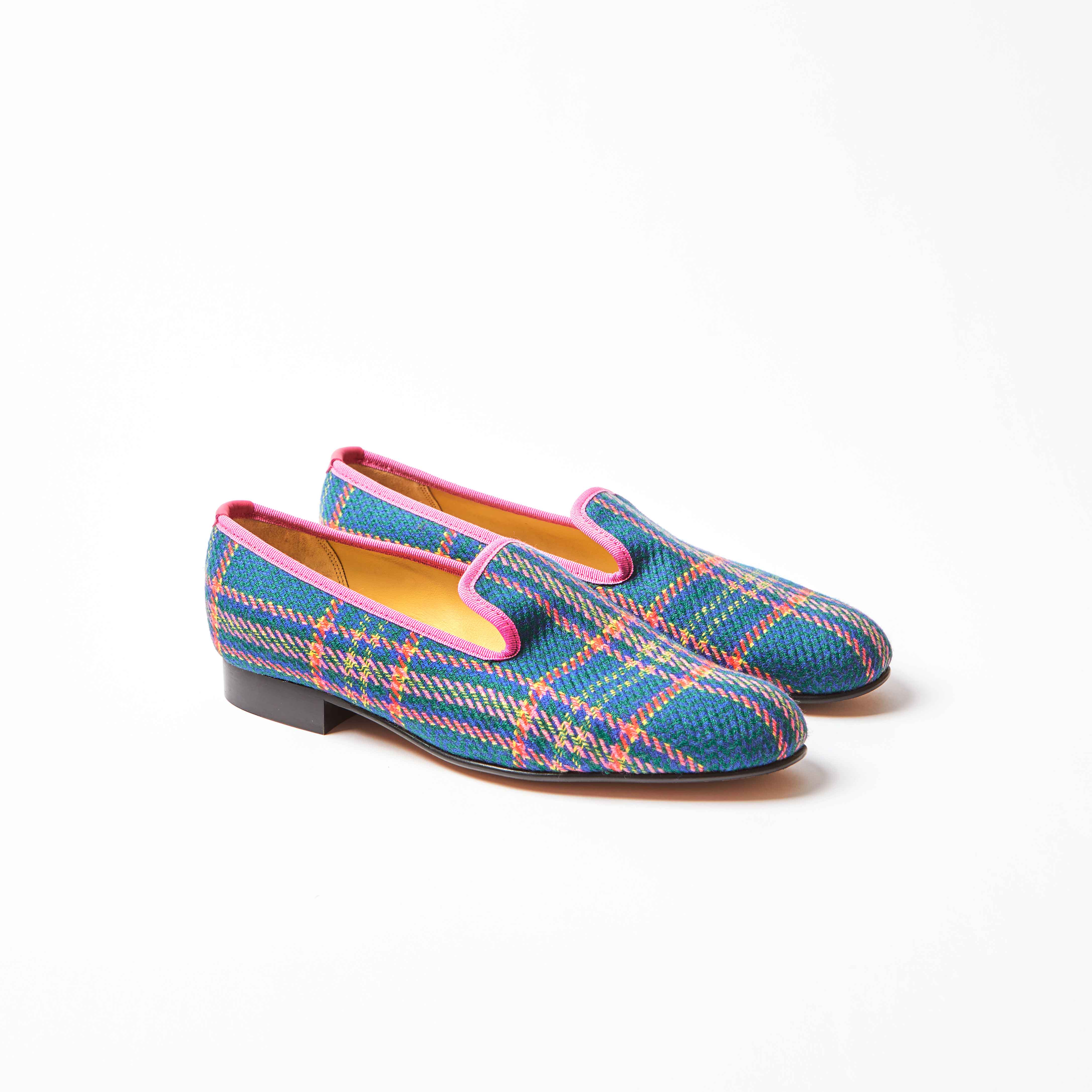 Limited Edition - Bowhill & Elliott x Dashing Tweeds Church Check Albert Slippers