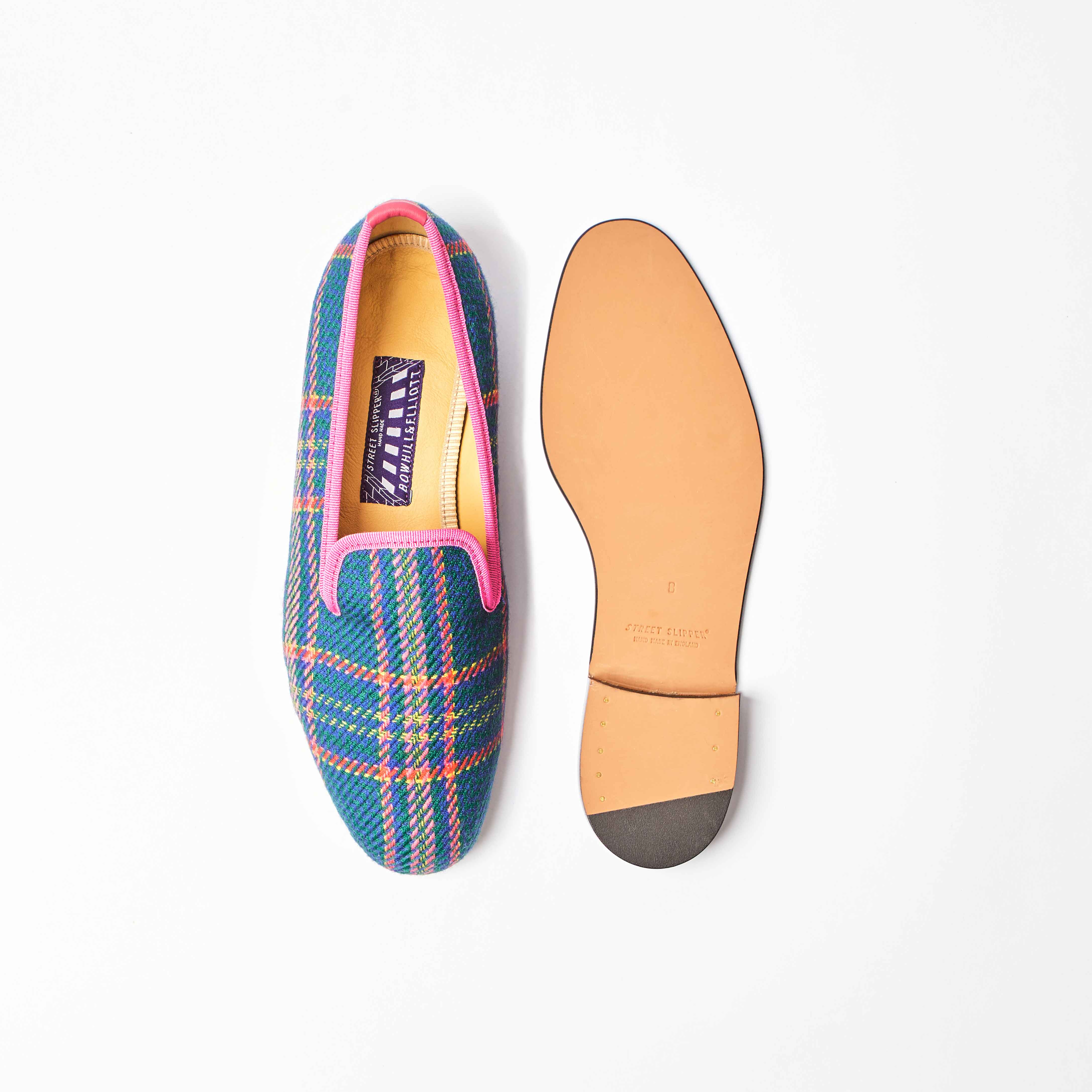 Limited Edition - Bowhill & Elliott x Dashing Tweeds Church Check Albert Slippers