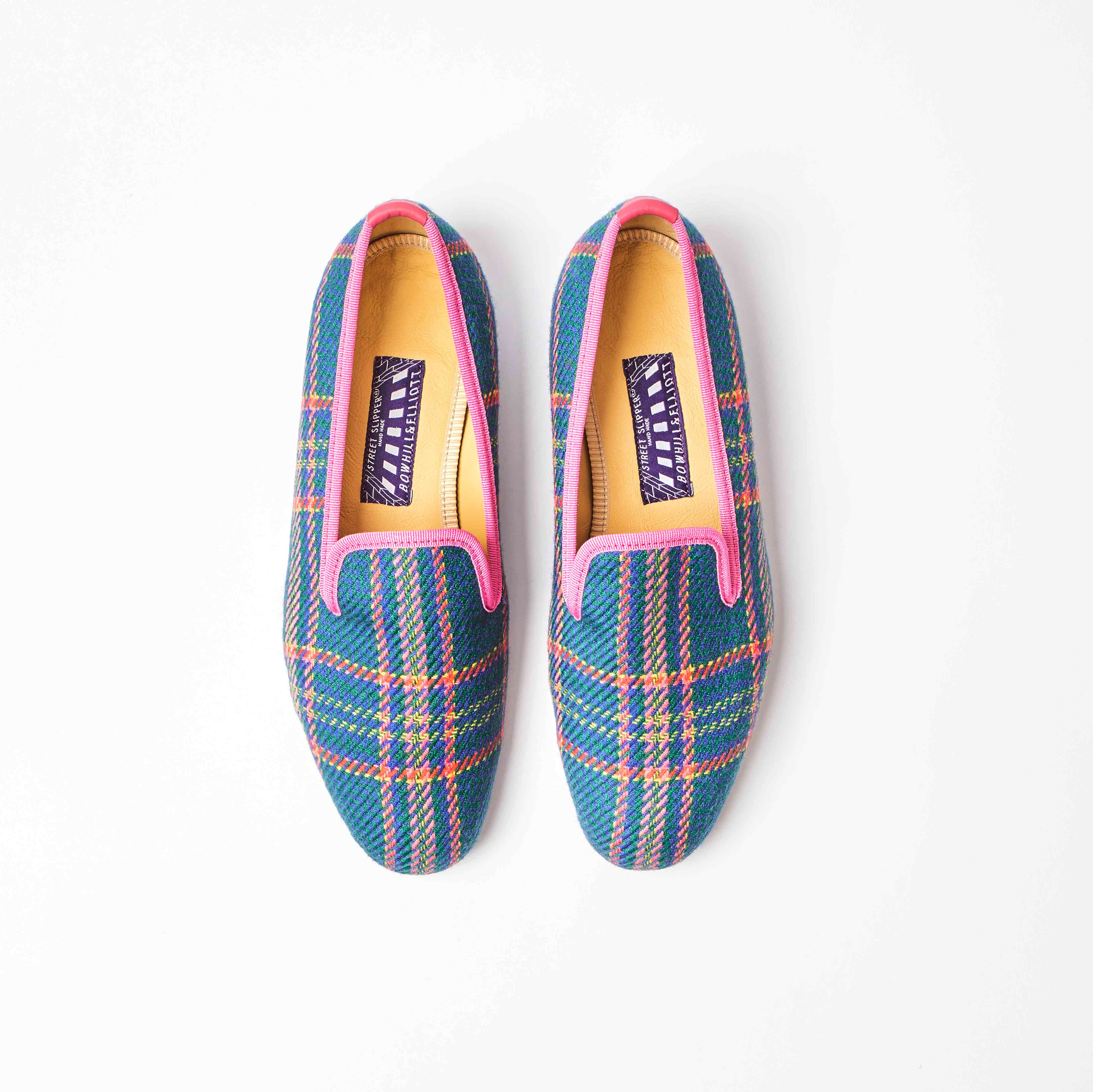 Limited Edition - Bowhill & Elliott x Dashing Tweeds Church Check Albert Slippers