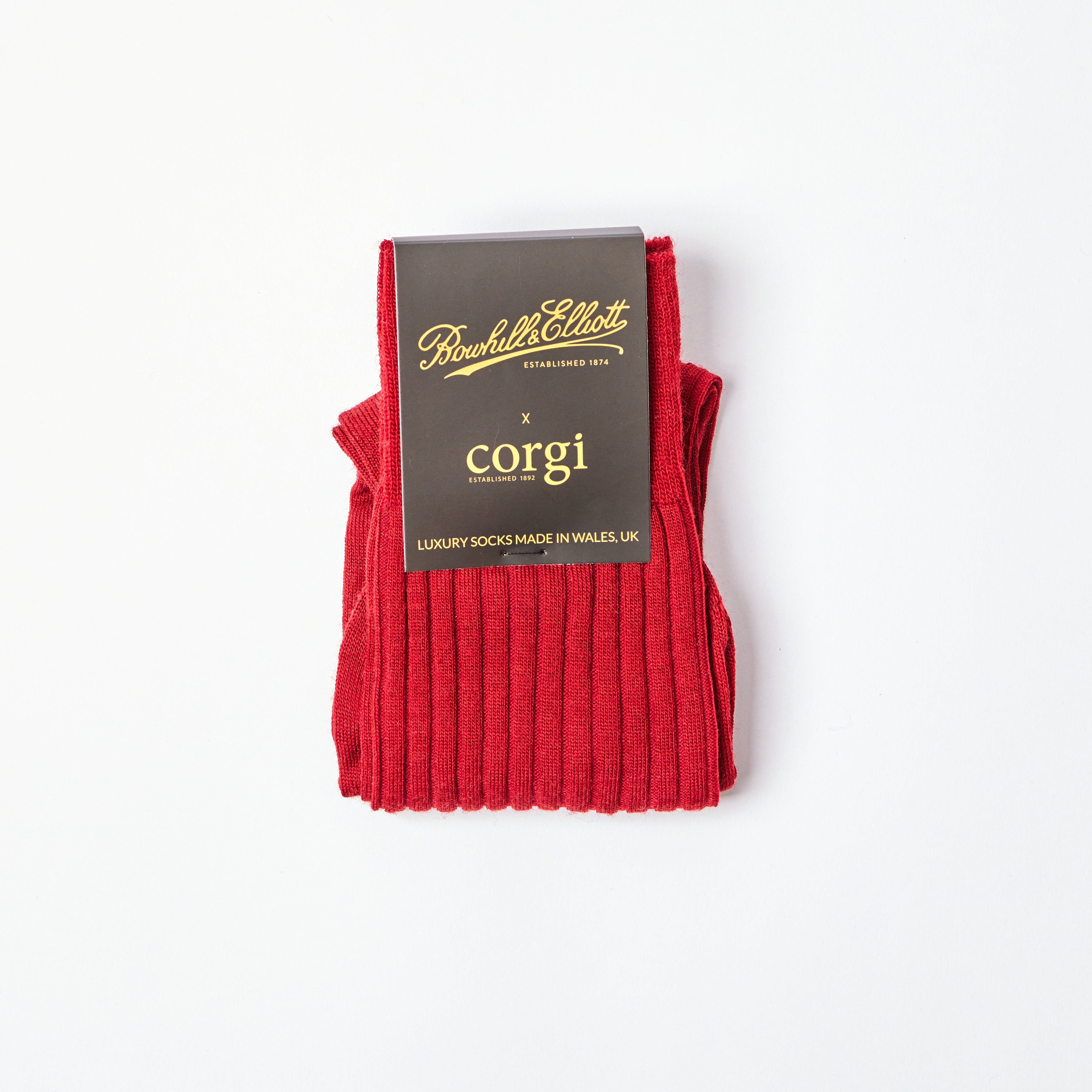 Men’s Lampeter Wool Socks in Wine