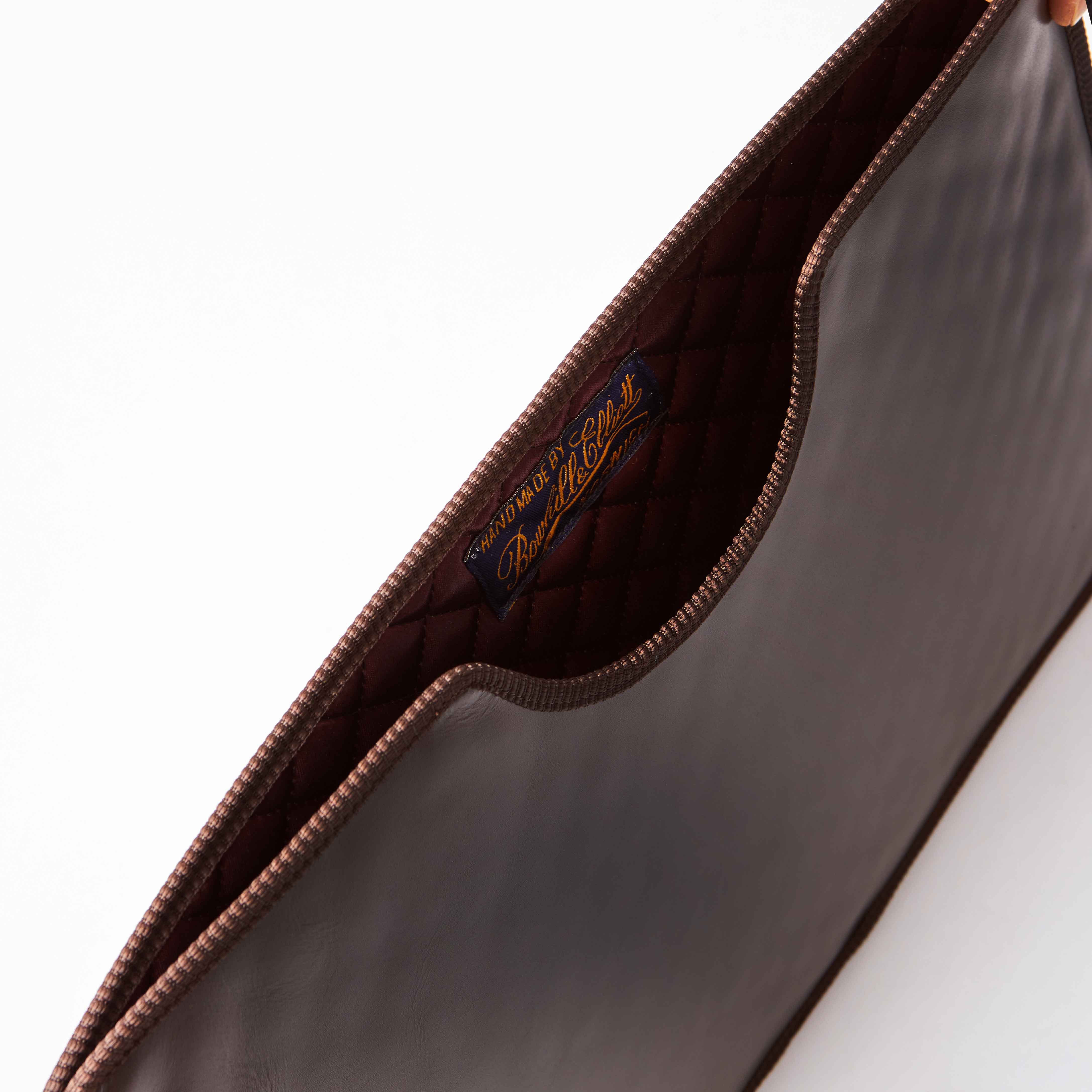 Laptop Case in Dark Brown Leather