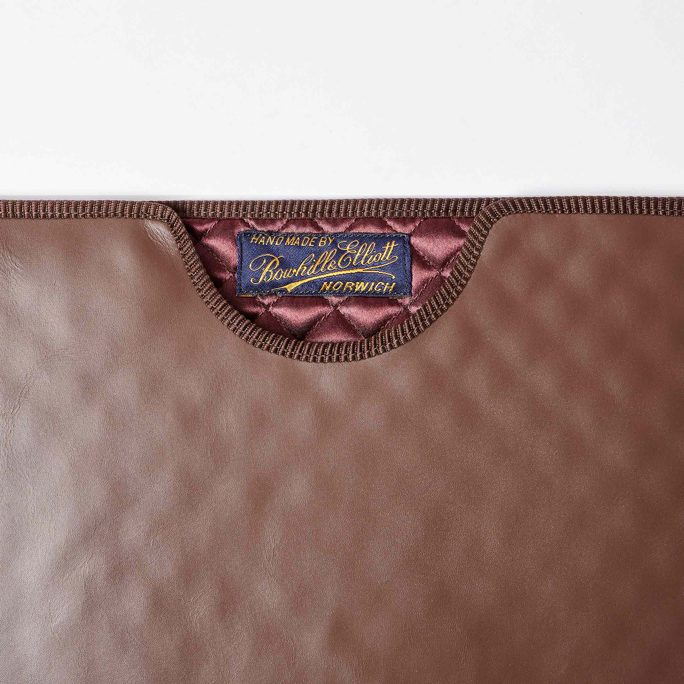 Laptop Case in Dark Brown Leather