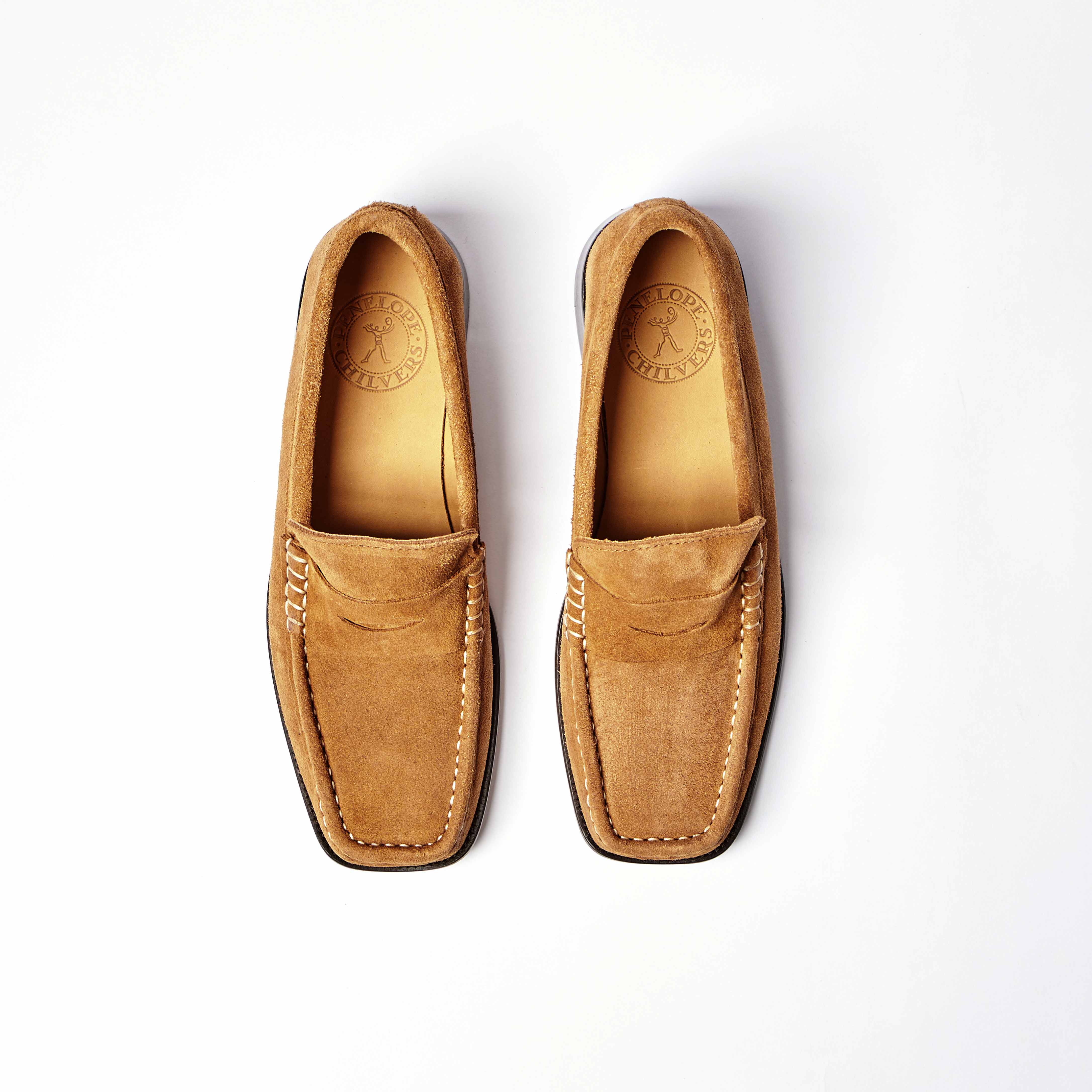 Enzo Suede Loafer in Tan