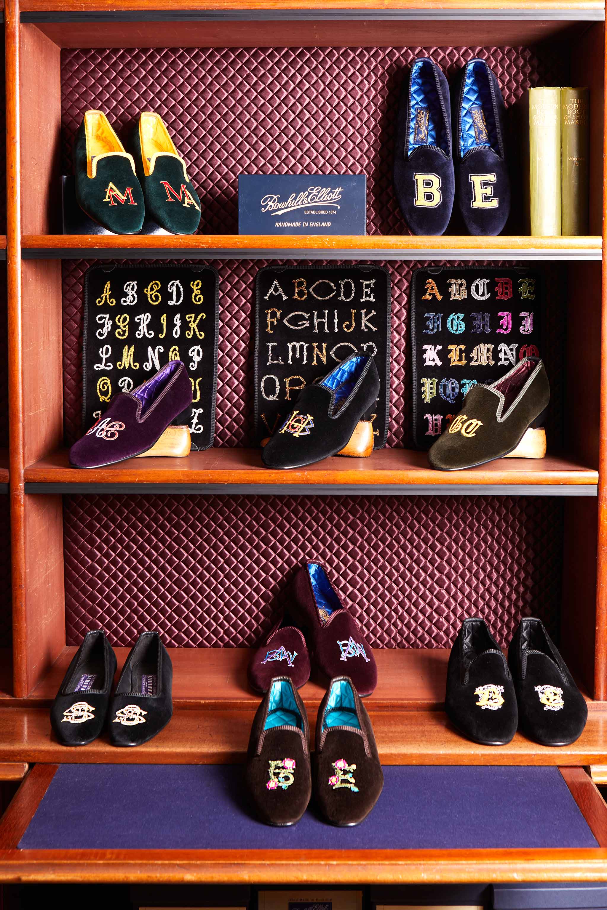 Men's Monogrammed Embroidered Slippers