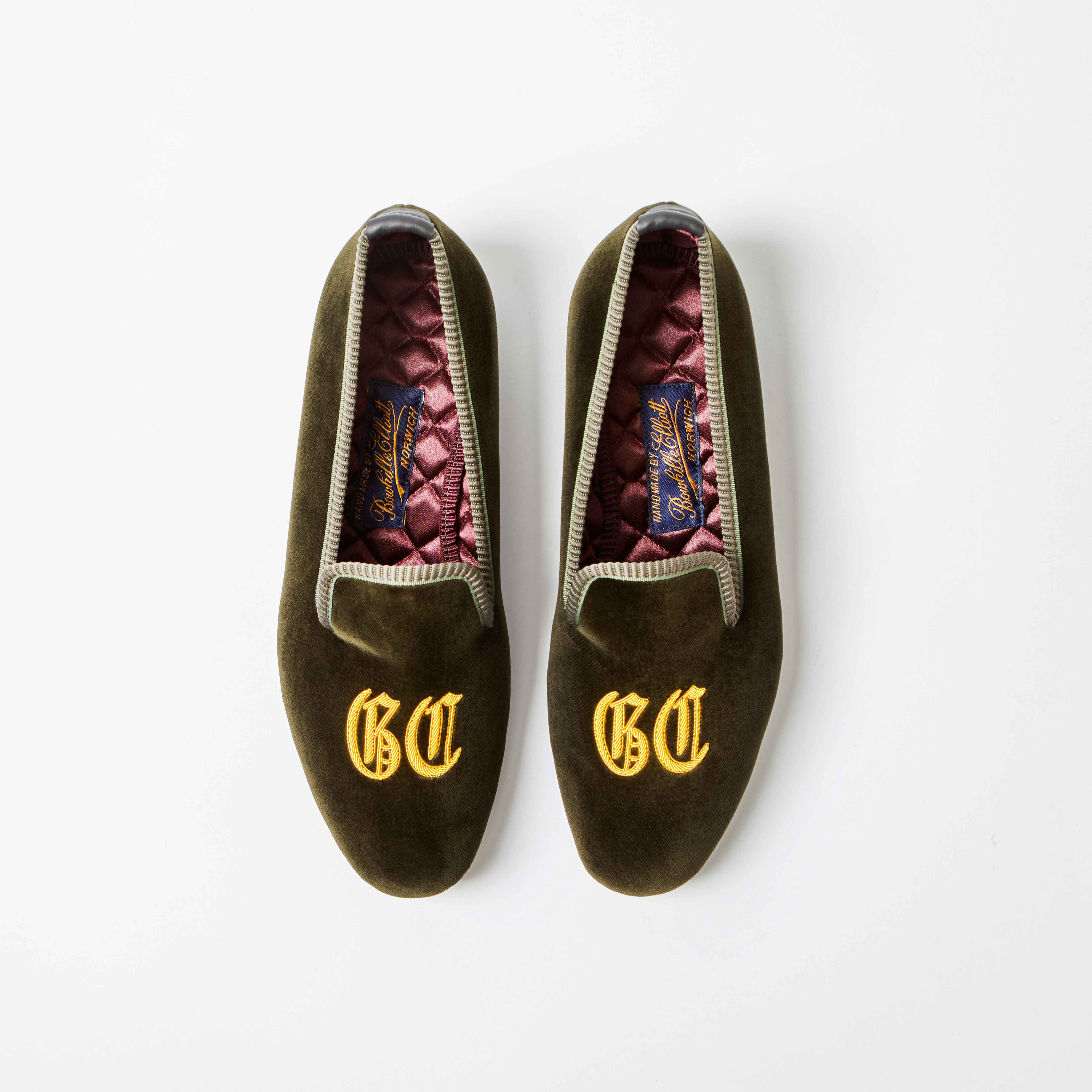 Women's Monogrammed Embroidered Slippers