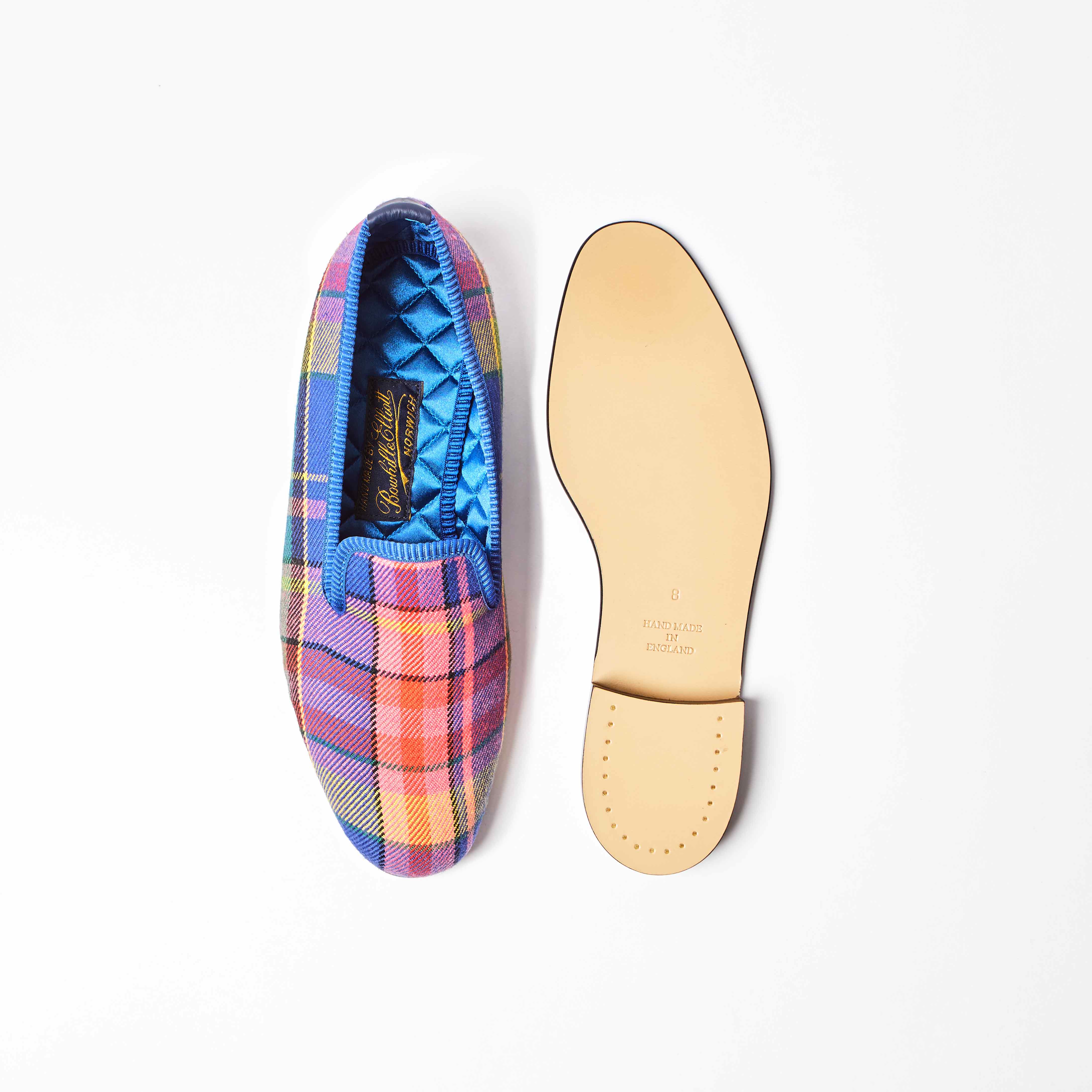 Limited Edition - Bowhill & Elliott x Dashing Tweeds JV Check Albert Slippers