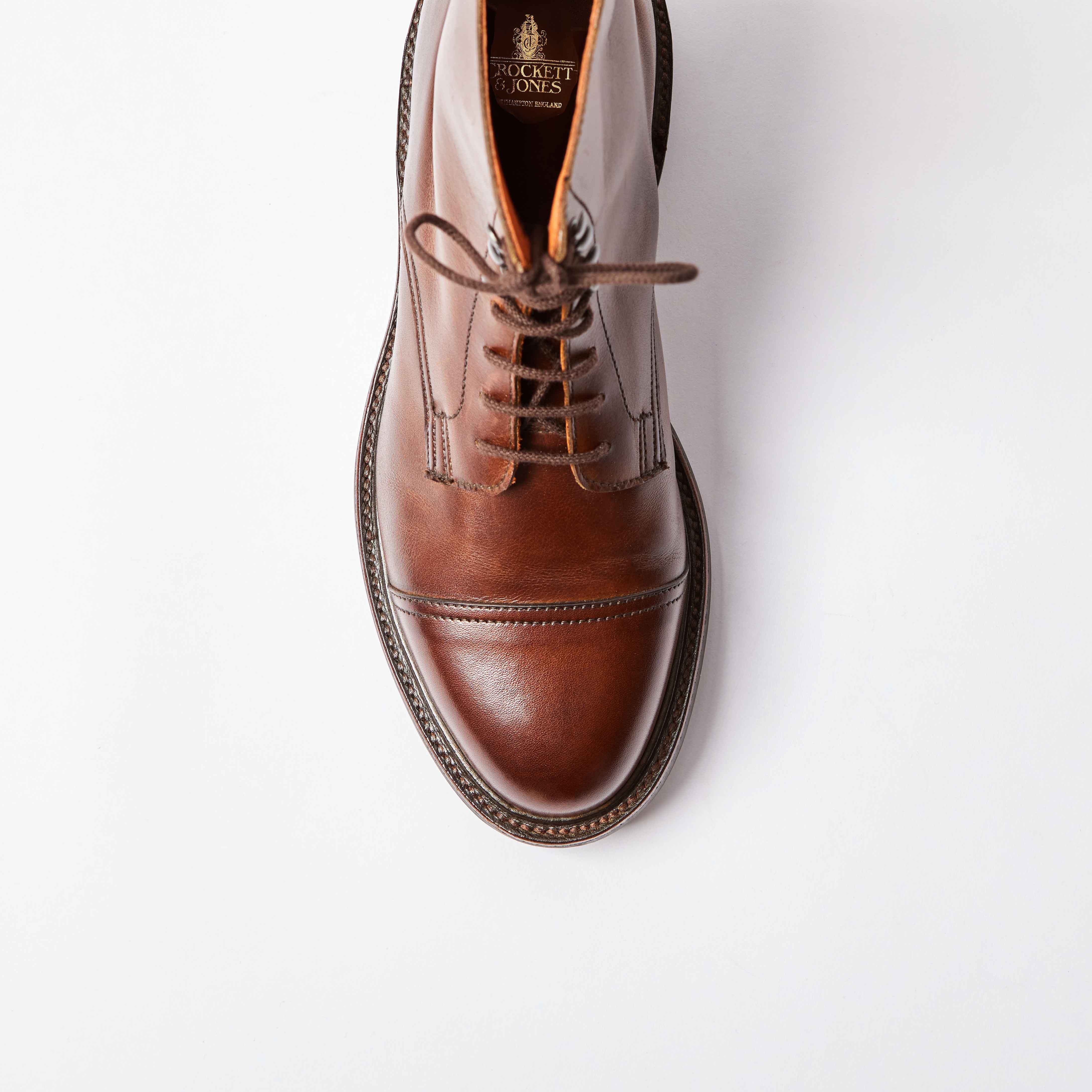 Jane Dark Brown Burnished Calf Women's Derby Boot