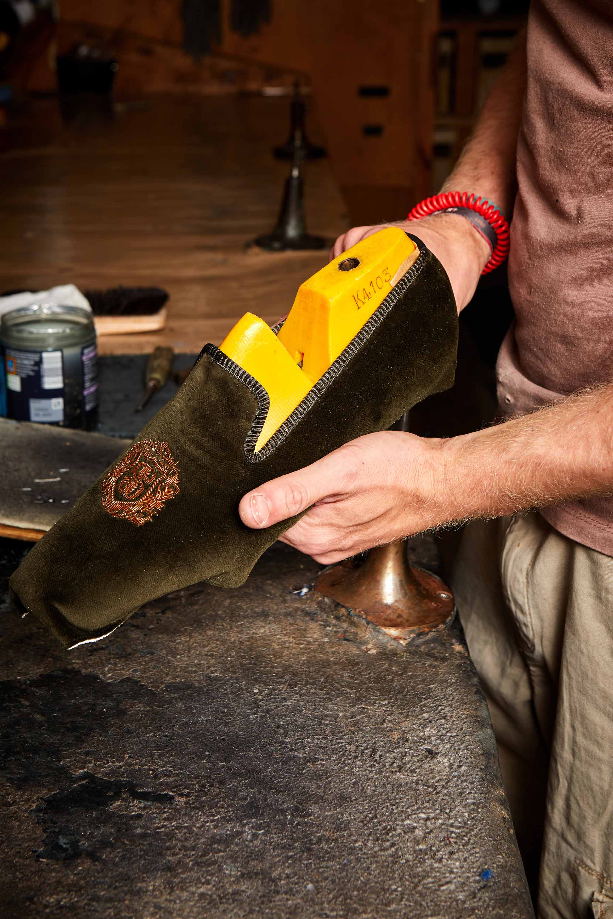 Men's Bespoke Embroidered Slippers