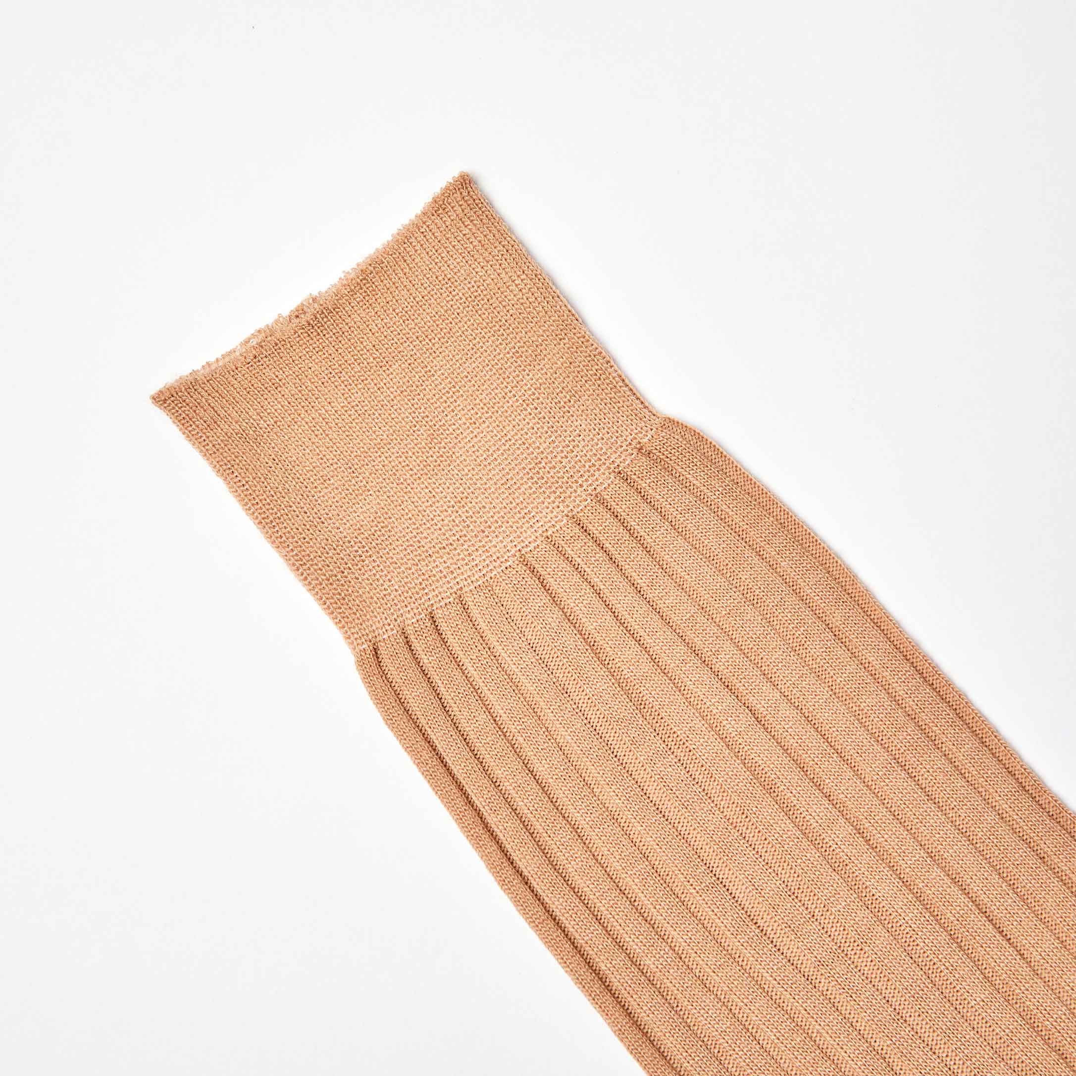 Corgi for Bowhill & Elliott - Men’s Lampeter Wool Socks in Light Khaki